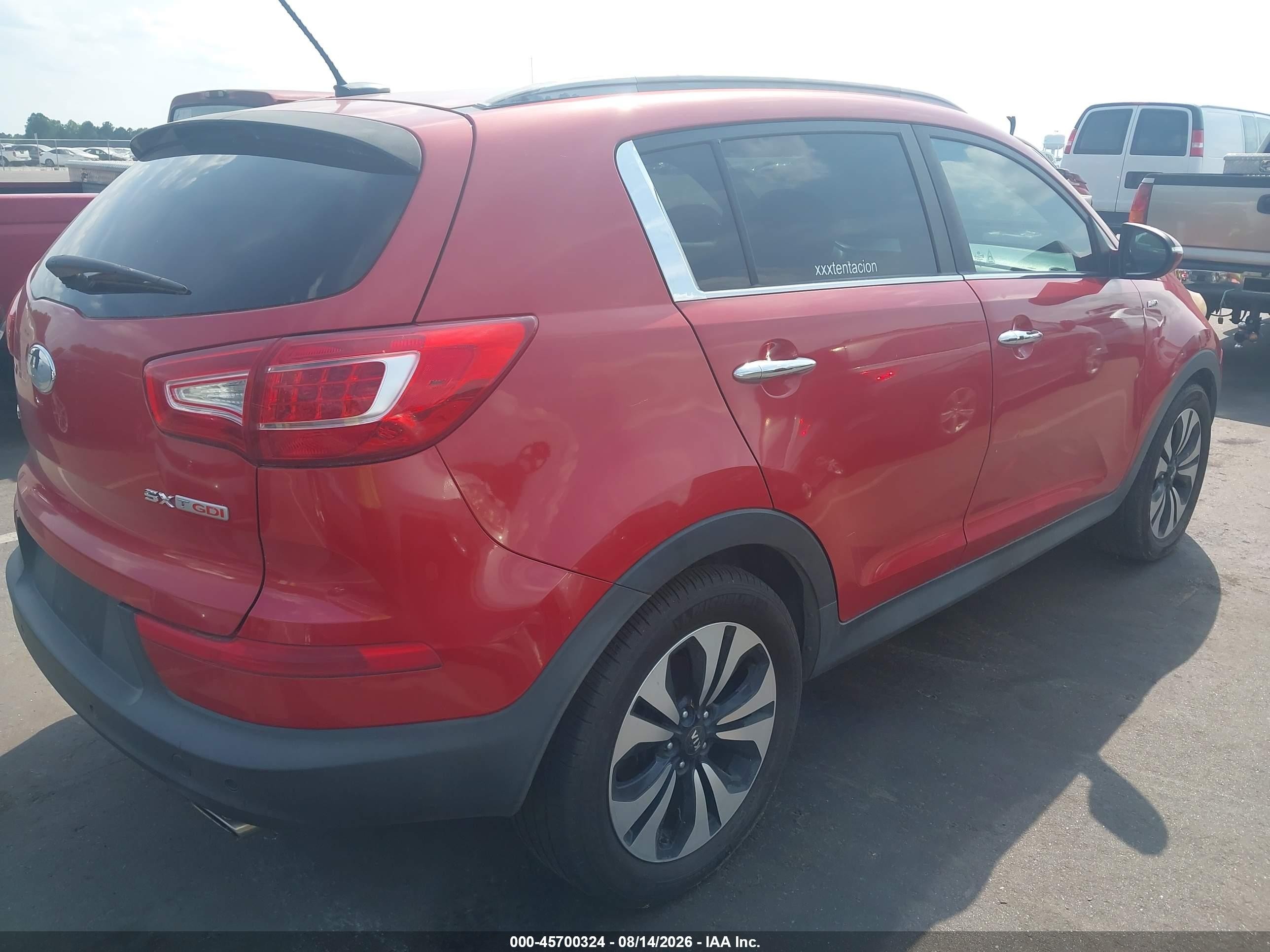 2013 Kia Sportage Sx Красный vin: KNDPCCA65D7384235