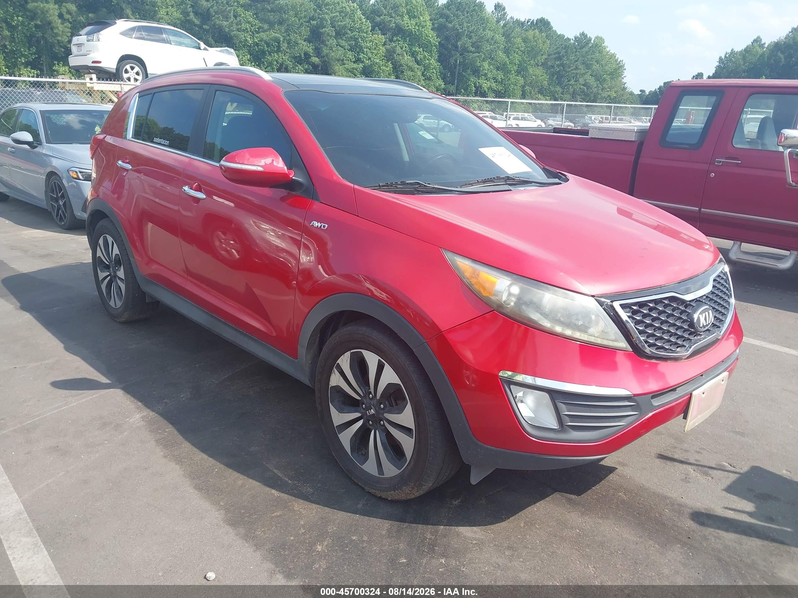 2013 Kia Sportage Sx Красный vin: KNDPCCA65D7384235