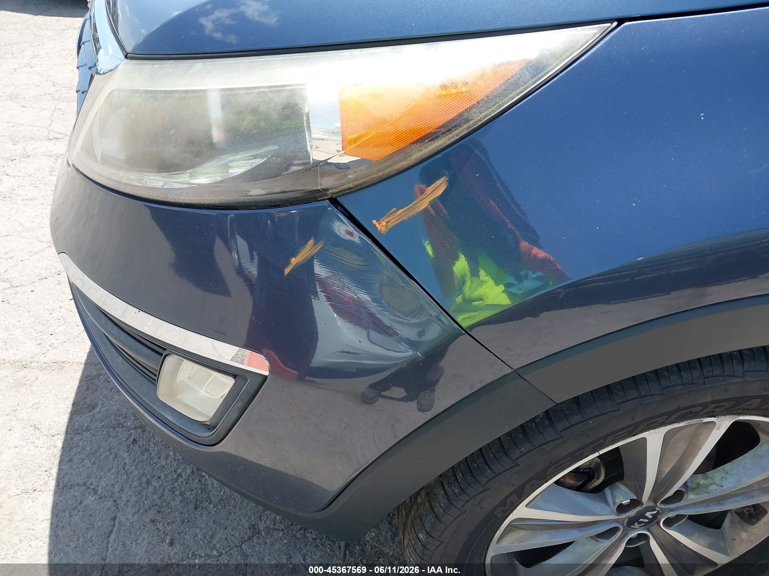 2014 Kia Sportage Sx Blue vin: KNDPCCA65E7664934