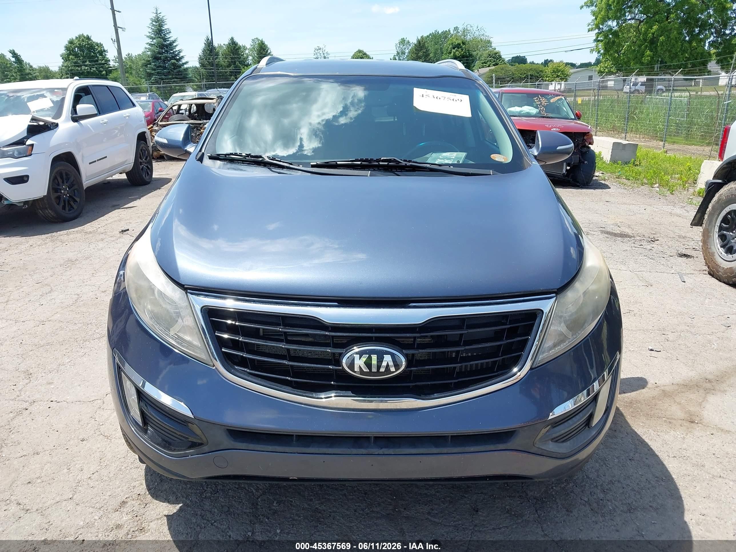 2014 Kia Sportage Sx Blue vin: KNDPCCA65E7664934