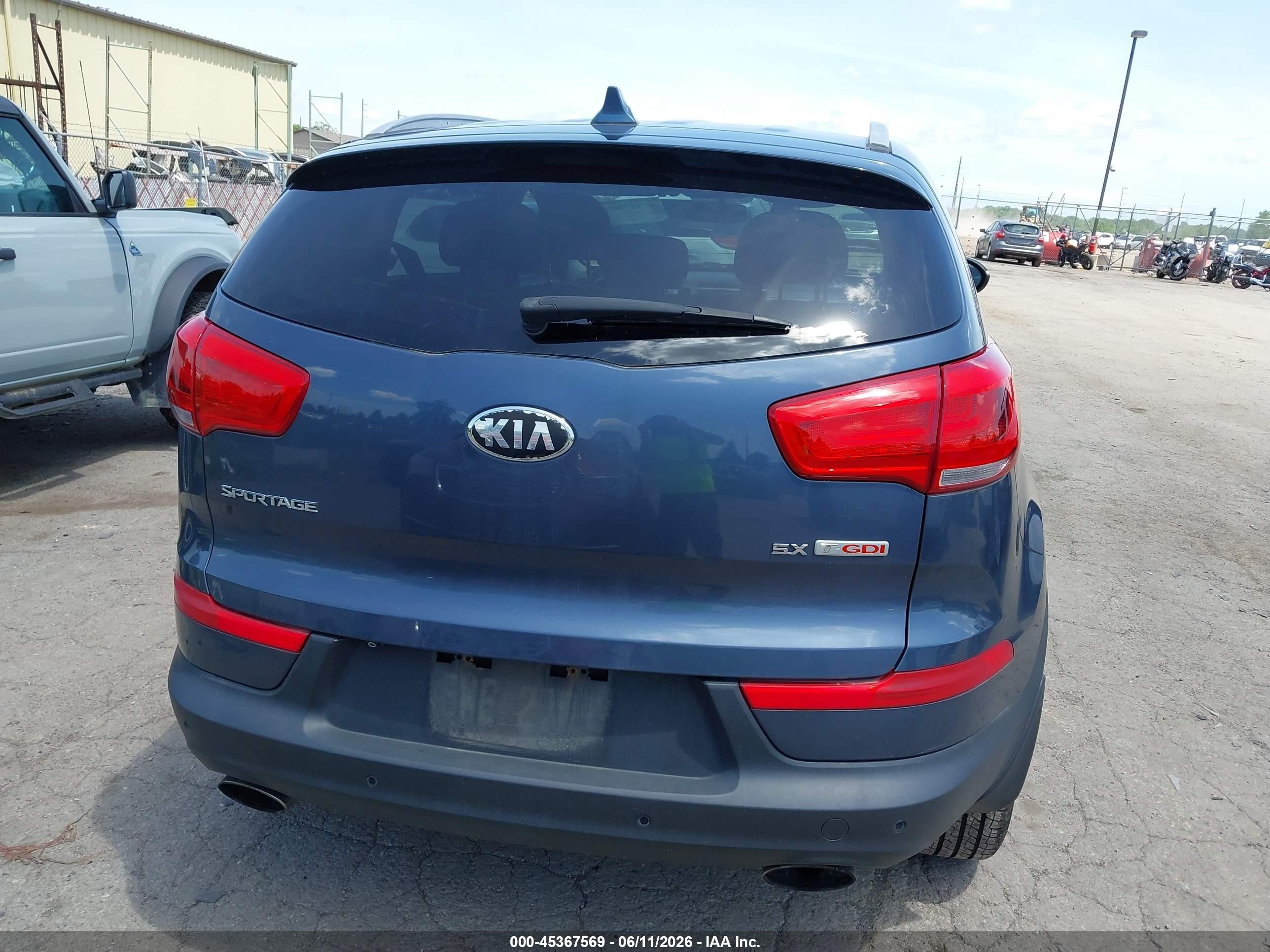 2014 Kia Sportage Sx Blue vin: KNDPCCA65E7664934