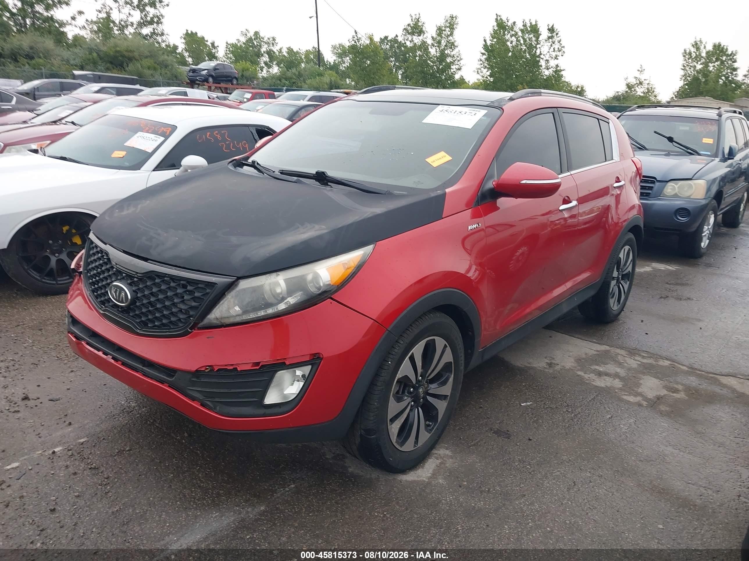 2011 Kia Sportage Sx Red vin: KNDPCCA66B7121569