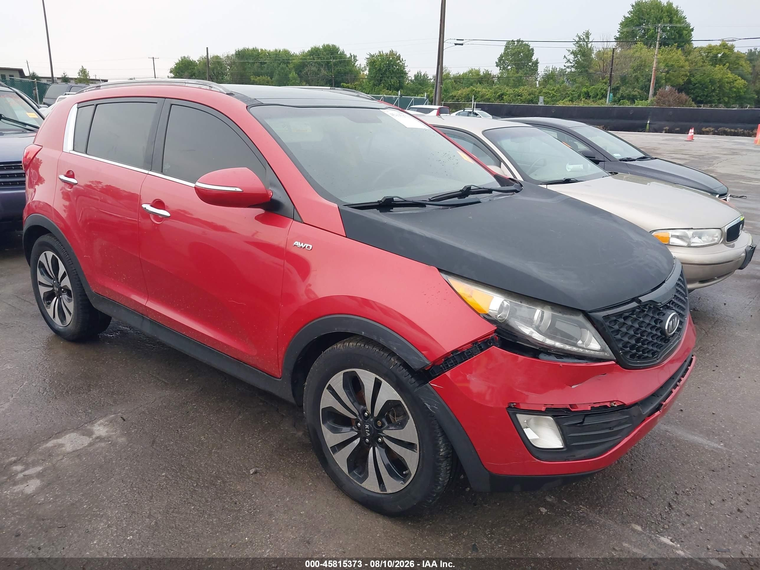 2011 Kia Sportage Sx Red vin: KNDPCCA66B7121569
