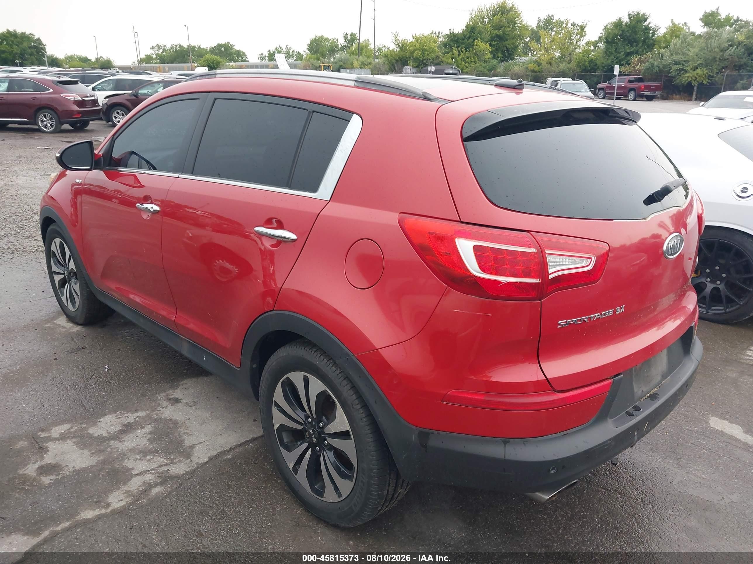 2011 Kia Sportage Sx Red vin: KNDPCCA66B7121569