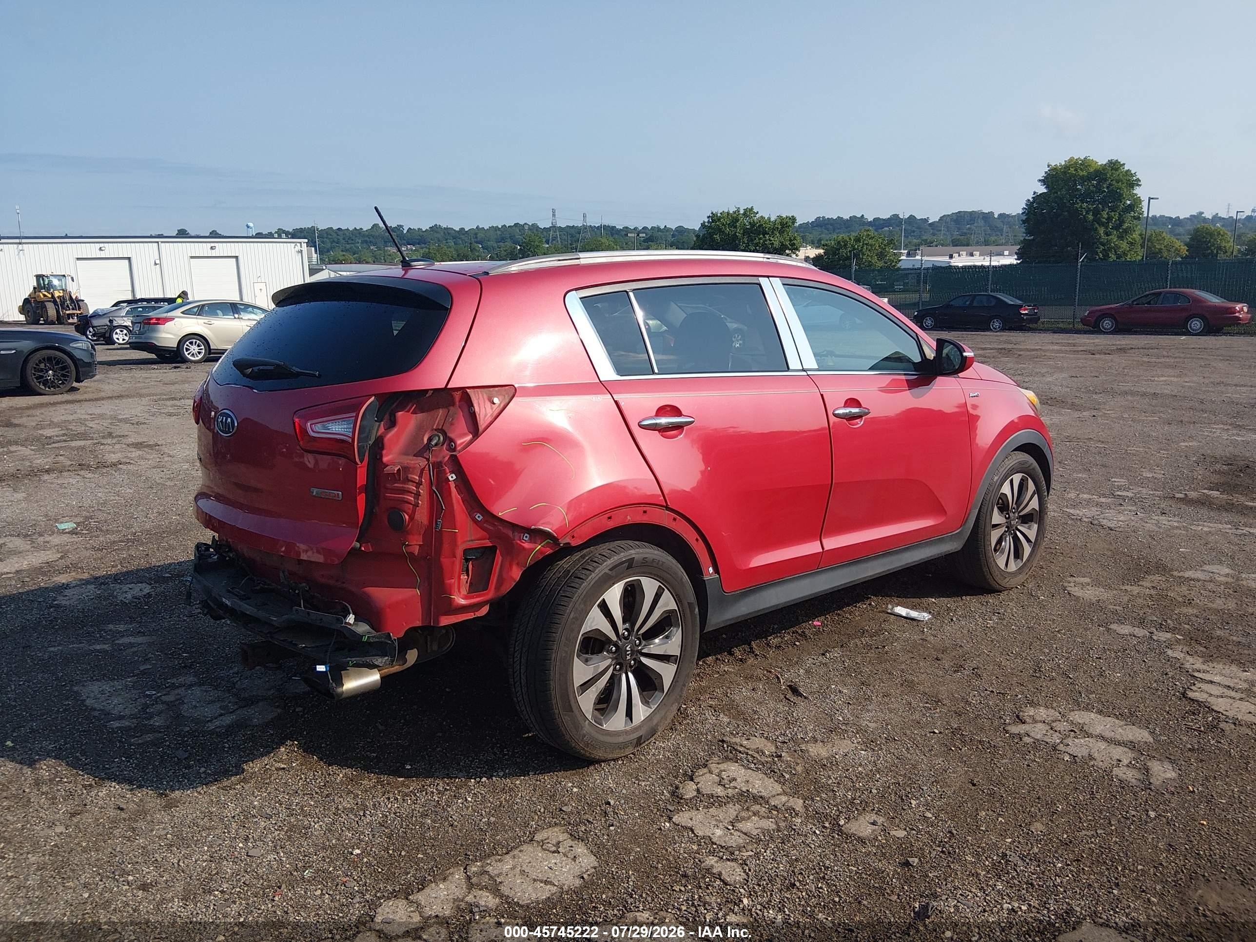 2012 Kia Sportage Sx Red vin: KNDPCCA66C7176668