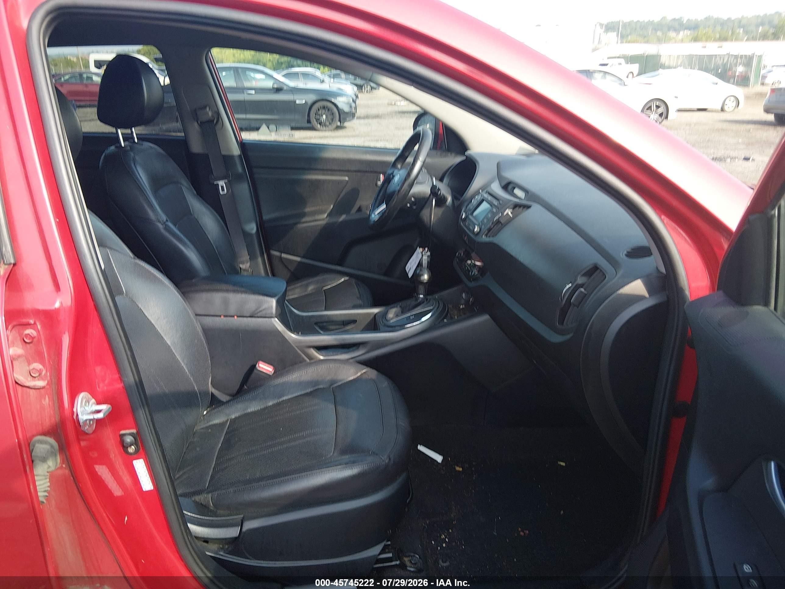 2012 Kia Sportage Sx Red vin: KNDPCCA66C7176668
