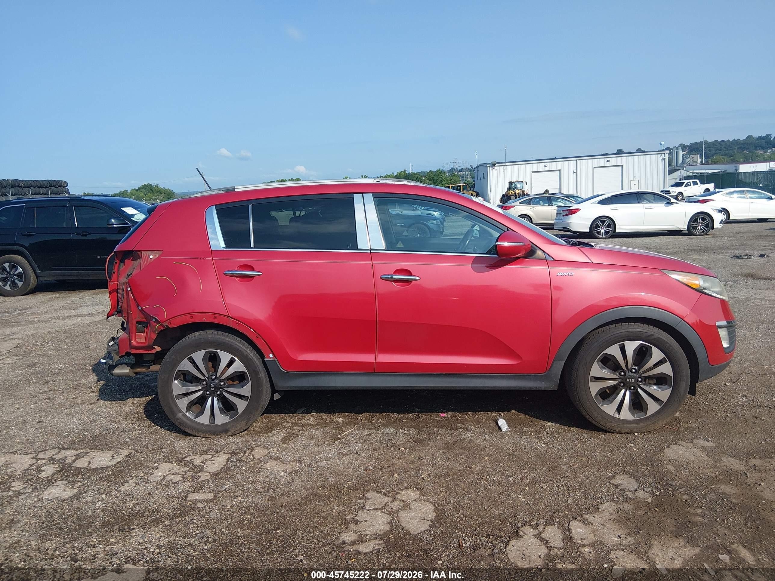 2012 Kia Sportage Sx Red vin: KNDPCCA66C7176668