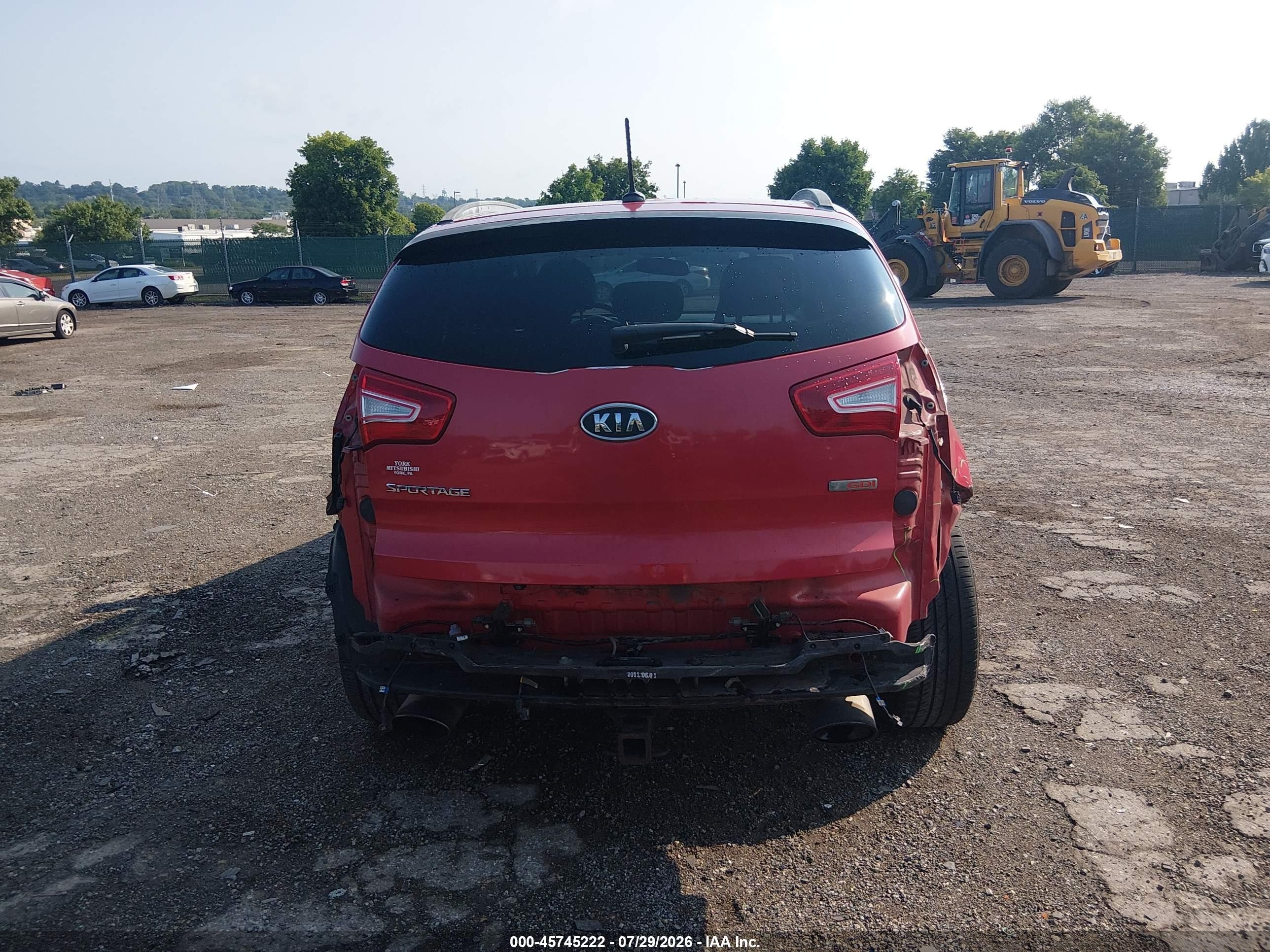 2012 Kia Sportage Sx Red vin: KNDPCCA66C7176668
