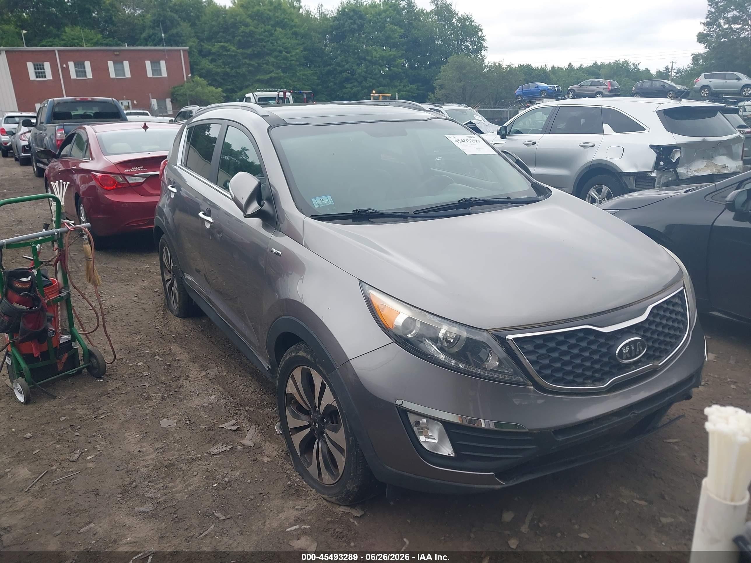 2012 Kia Sportage Sx Gray vin: KNDPCCA67C7178431