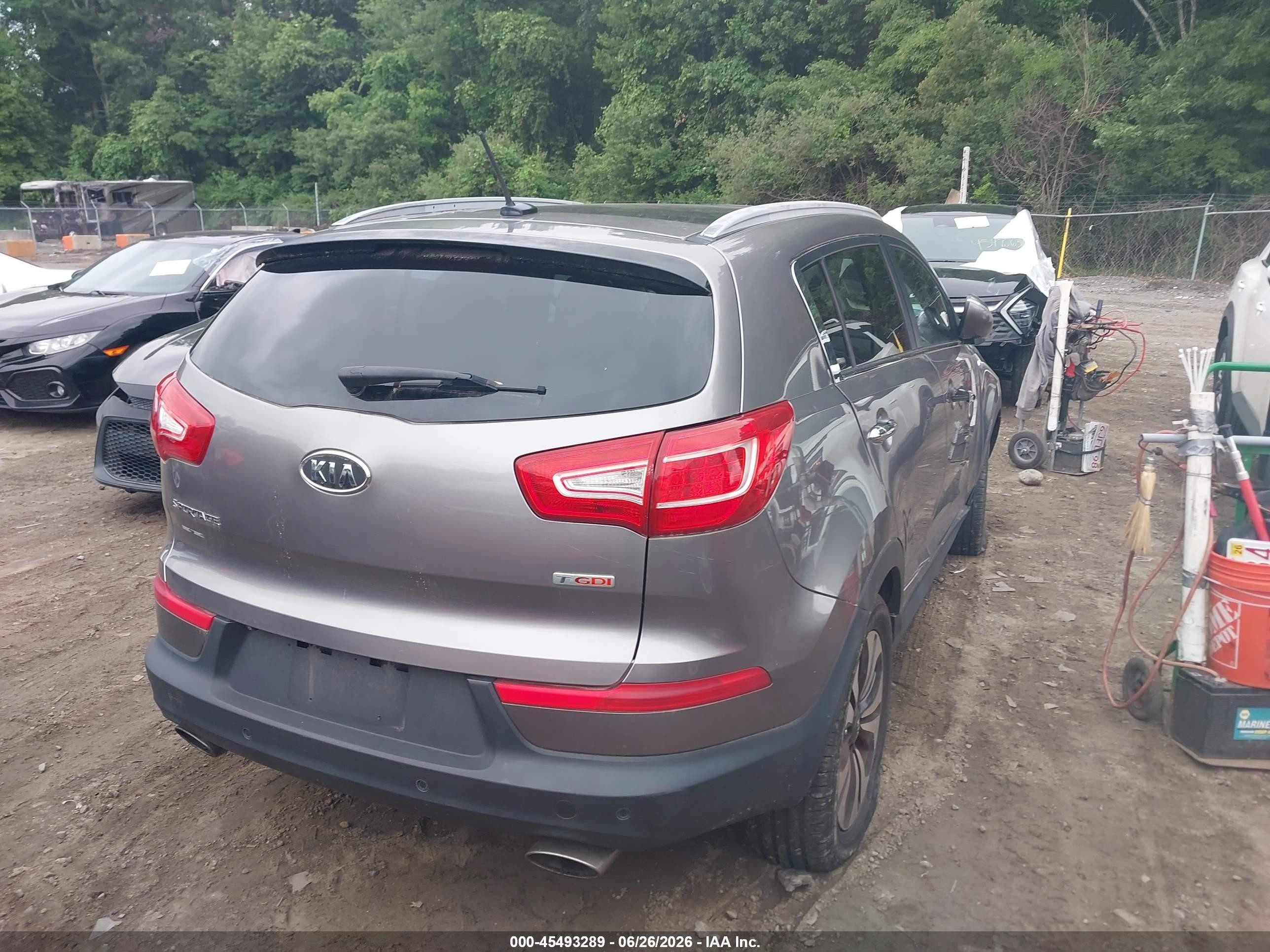 2012 Kia Sportage Sx Gray vin: KNDPCCA67C7178431