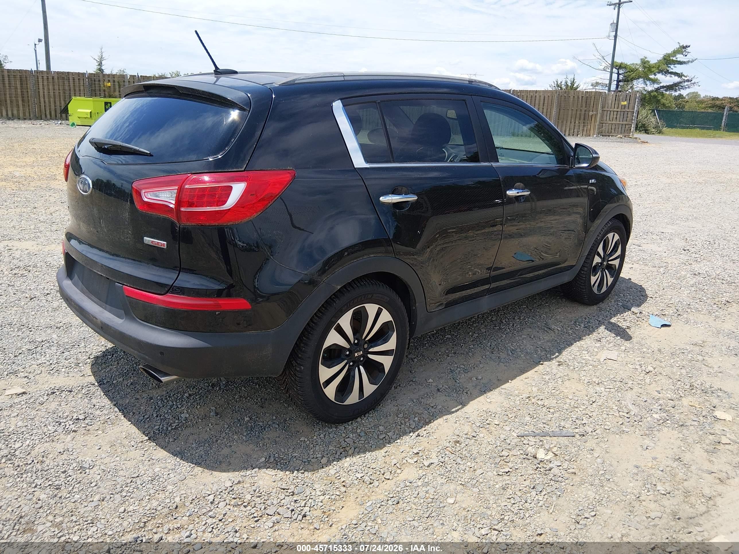 2012 Kia Sportage Sx Black vin: KNDPCCA67C7178851