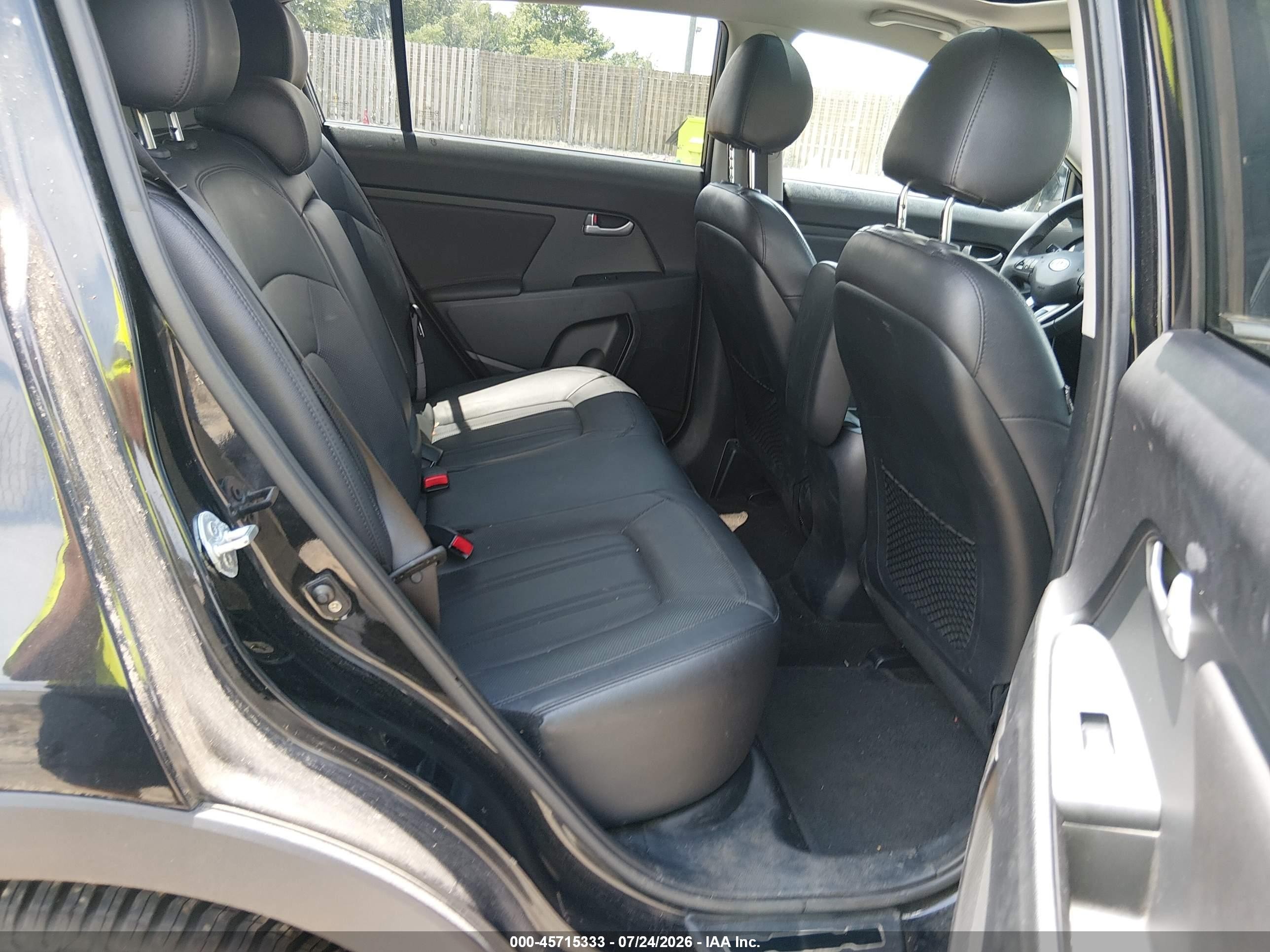2012 Kia Sportage Sx Black vin: KNDPCCA67C7178851