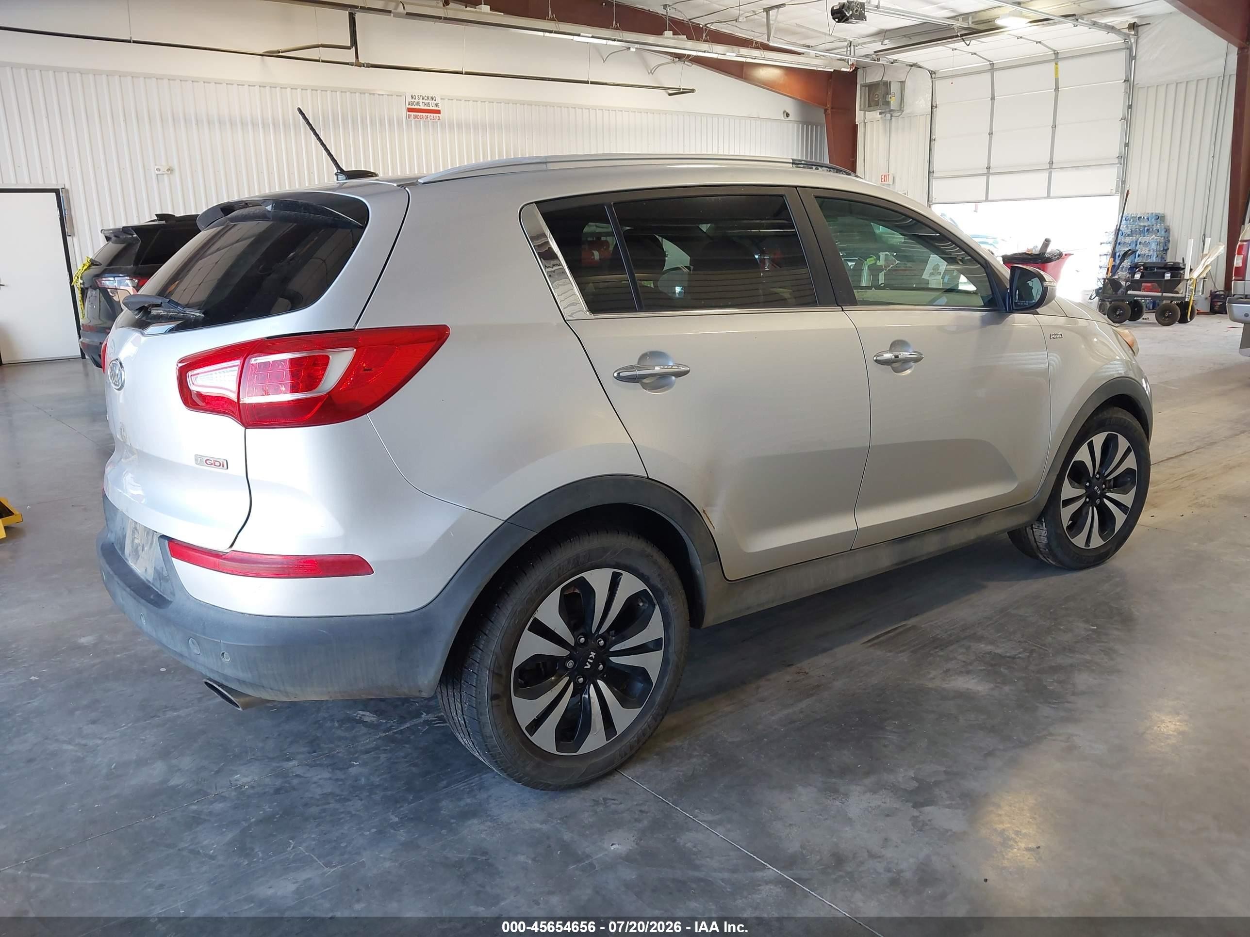 2011 Kia Sportage Sx Silver vin: KNDPCCA6XB7151223