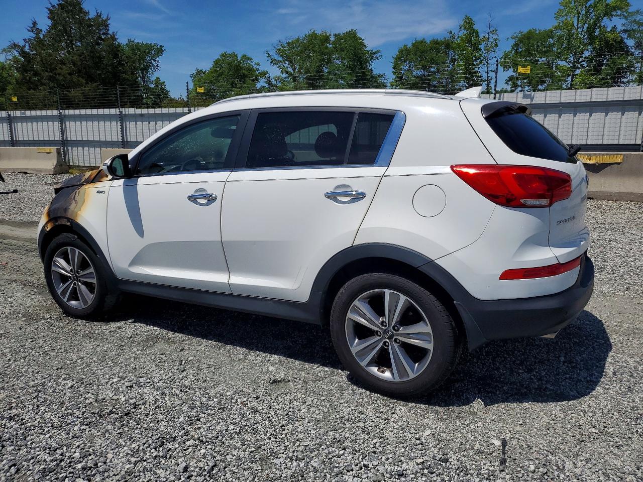 2014 Kia Sportage Sx White vin: KNDPCCA6XE7659700