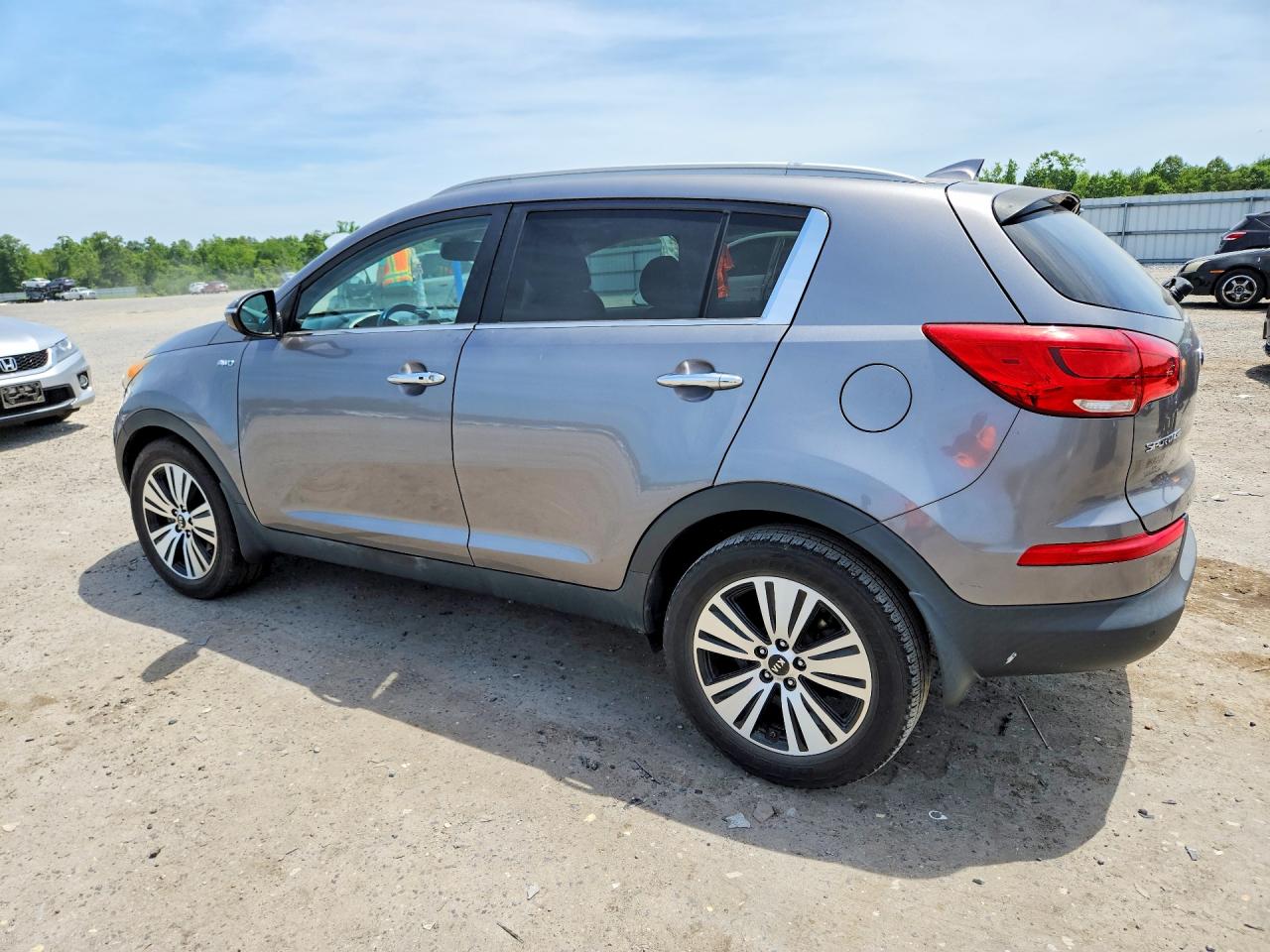 2014 Kia Sportage Ex Gray vin: KNDPCCAC0E7590330
