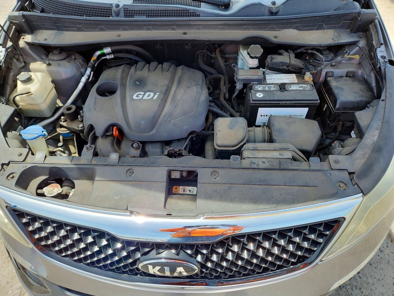 2014 Kia Sportage Ex Gray vin: KNDPCCAC0E7590330