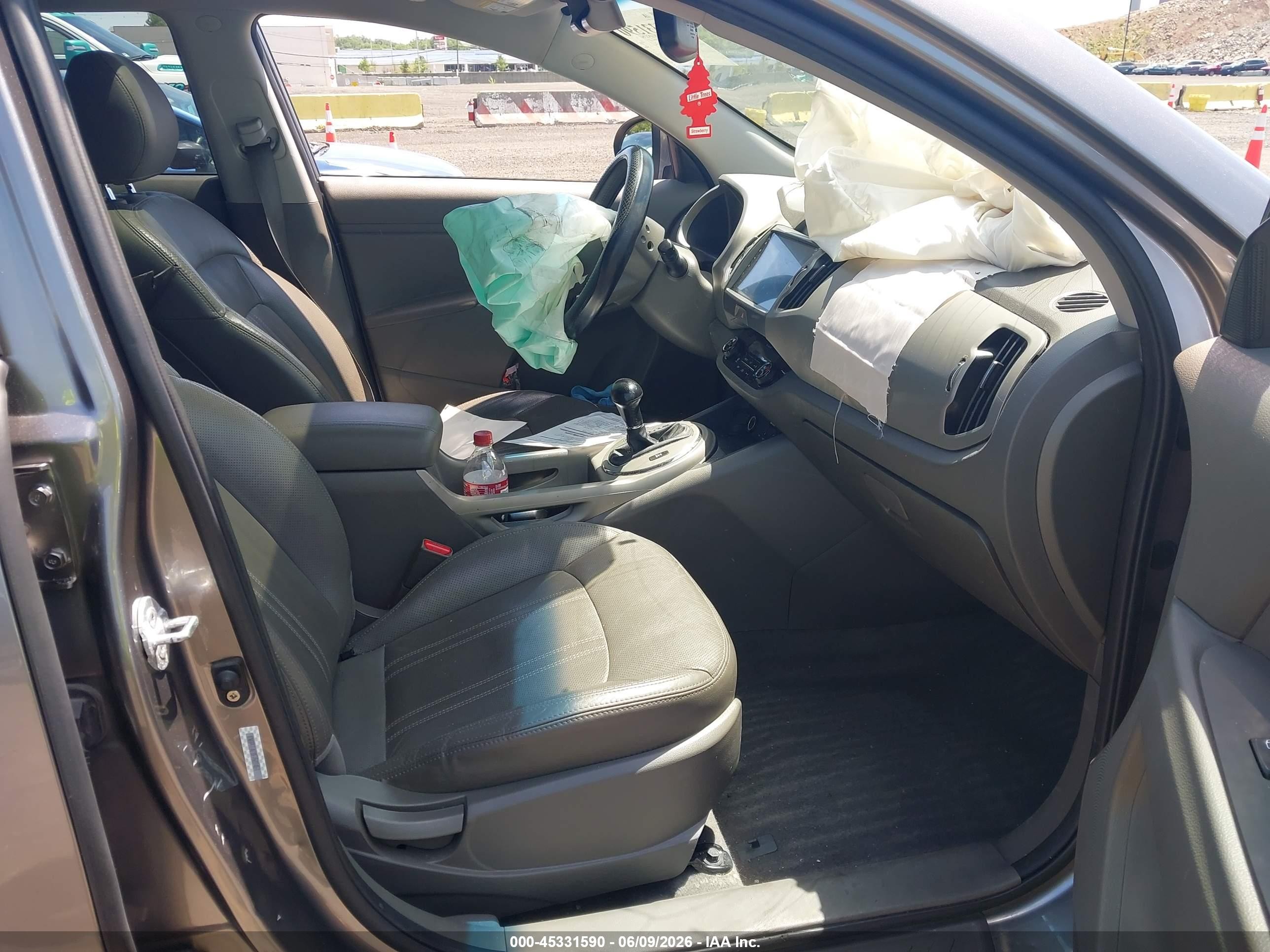2014 Kia Sportage Ex Gray vin: KNDPCCAC0E7602461