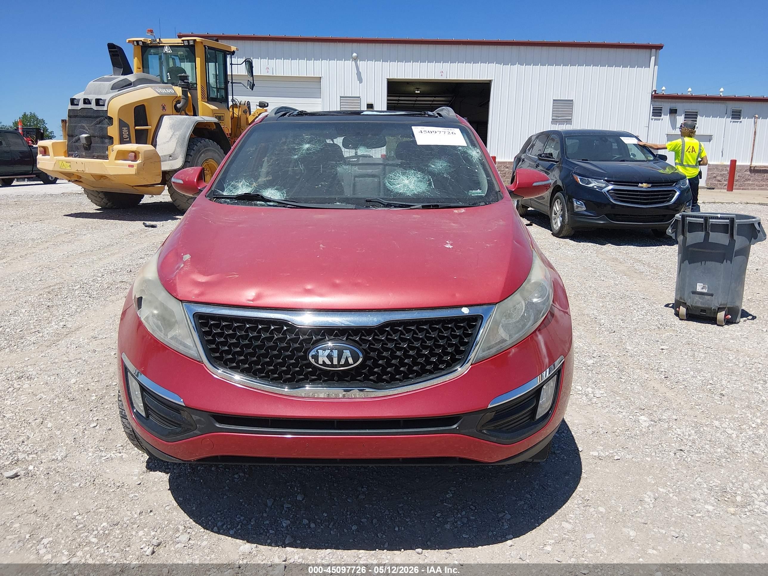 2014 Kia Sportage Ex Red vin: KNDPCCAC1E7571253
