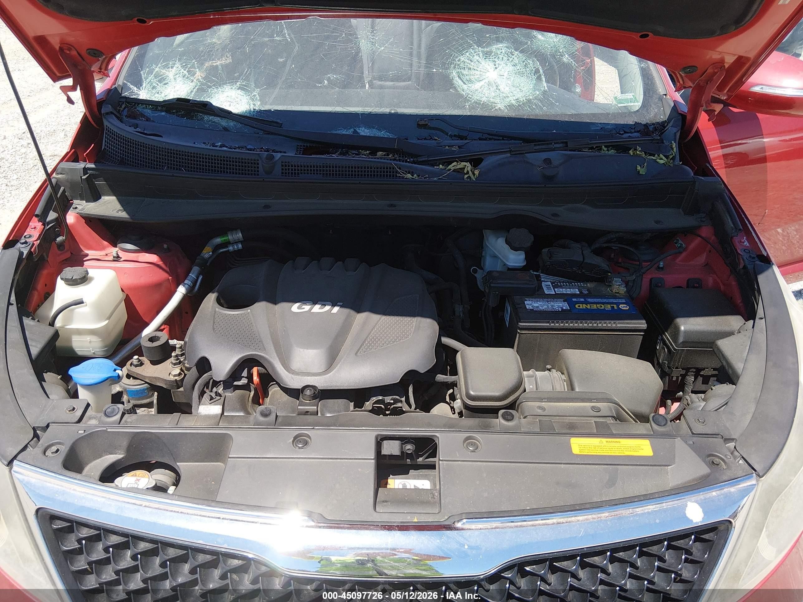 2014 Kia Sportage Ex Red vin: KNDPCCAC1E7571253