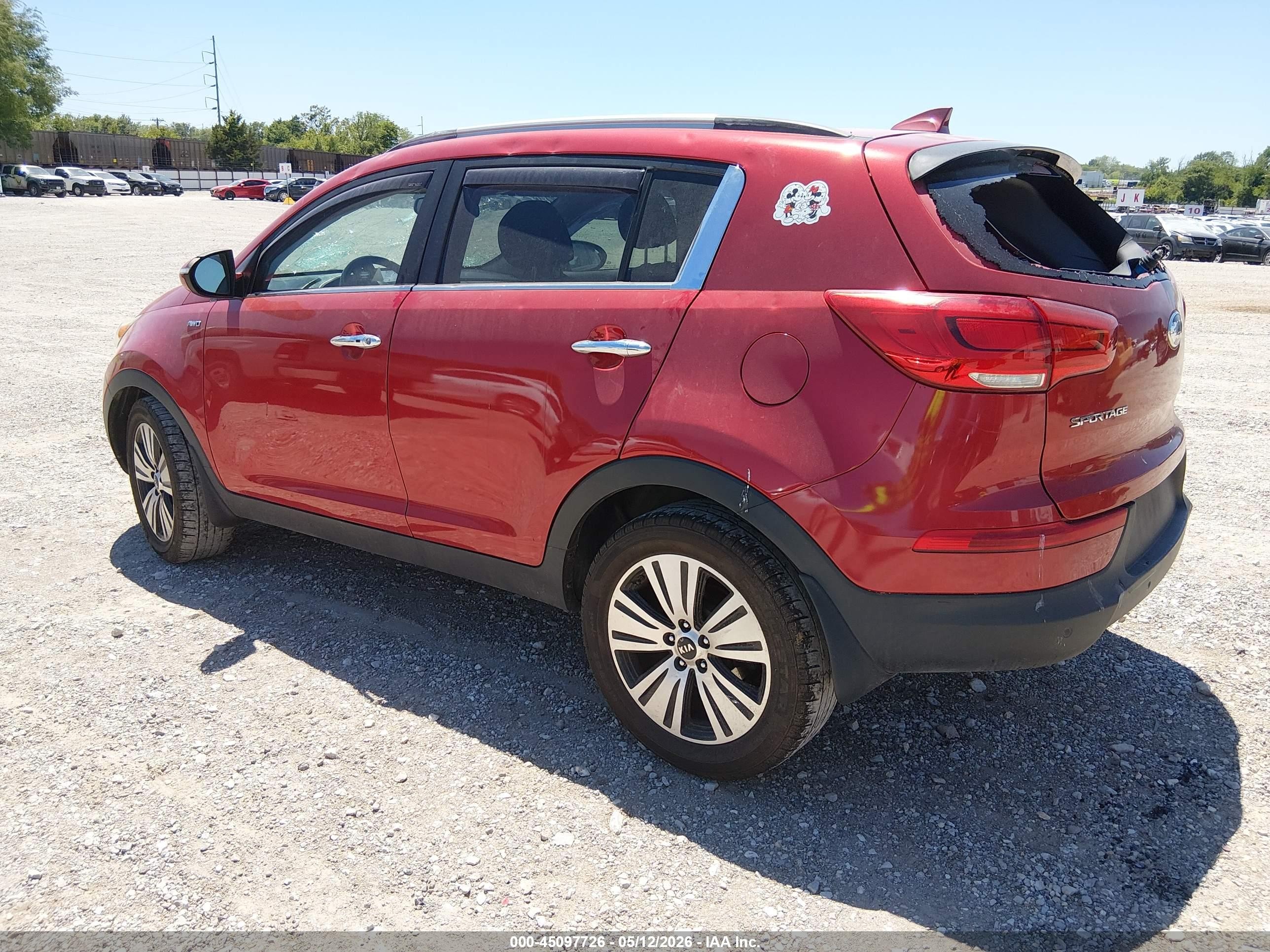 2014 Kia Sportage Ex Red vin: KNDPCCAC1E7571253