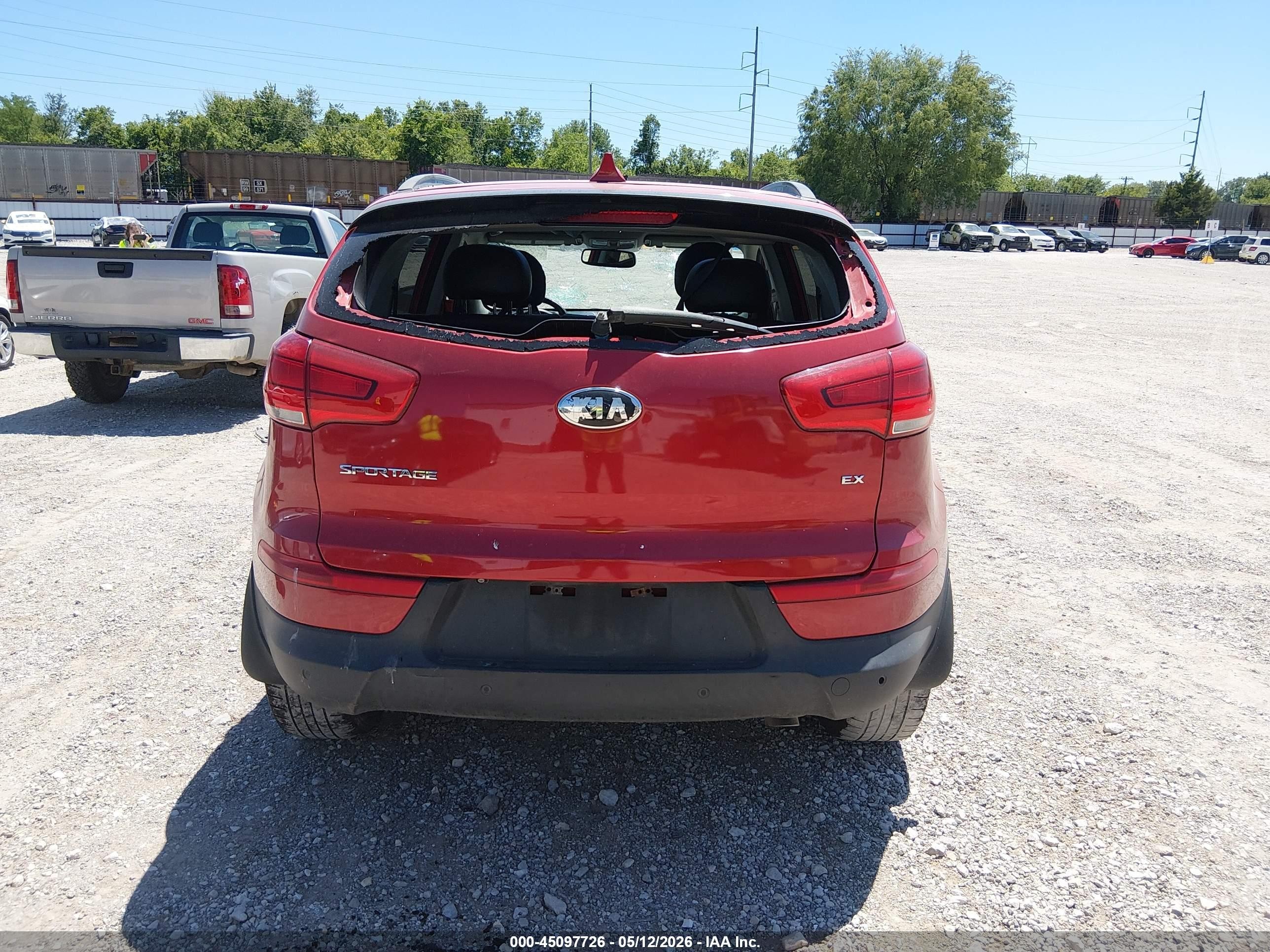 2014 Kia Sportage Ex Red vin: KNDPCCAC1E7571253