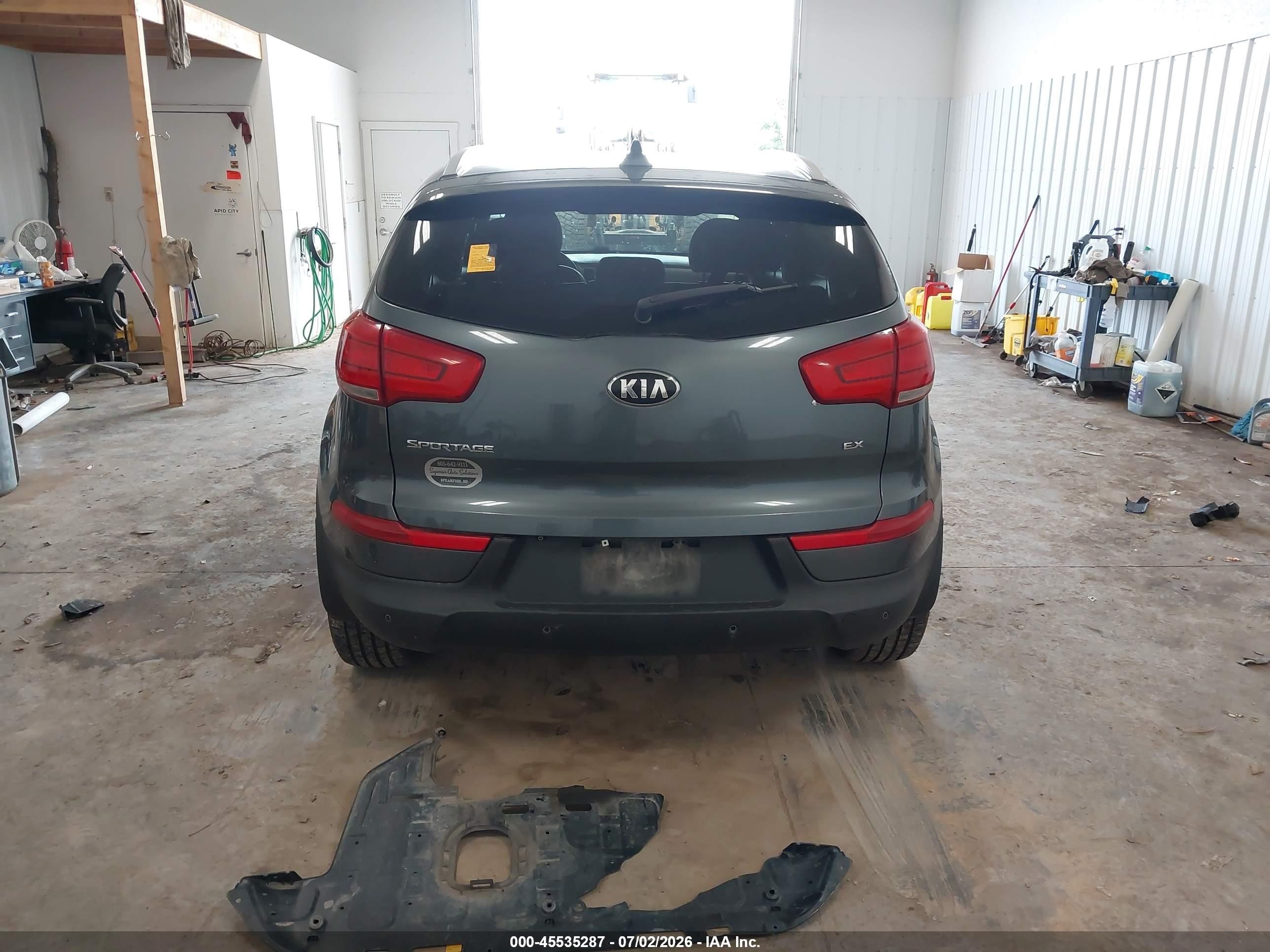 2015 Kia Sportage Ex Gray vin: KNDPCCAC1F7769834