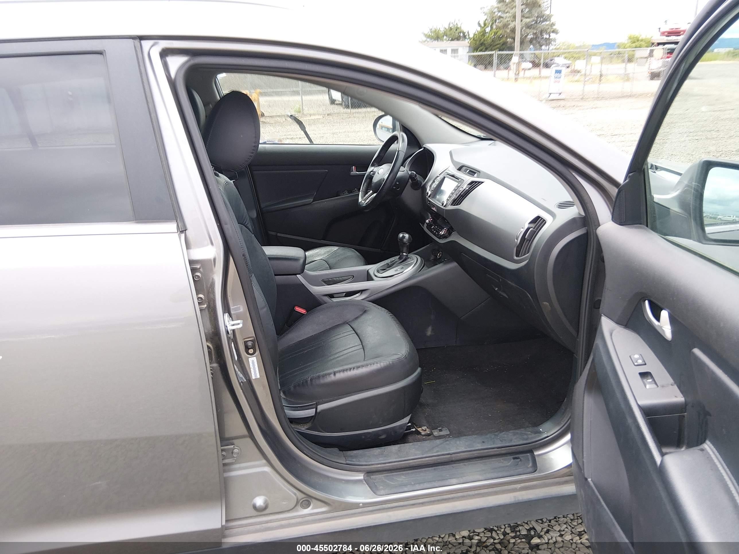 2015 Kia Sportage Ex Gray vin: KNDPCCAC2F7746336