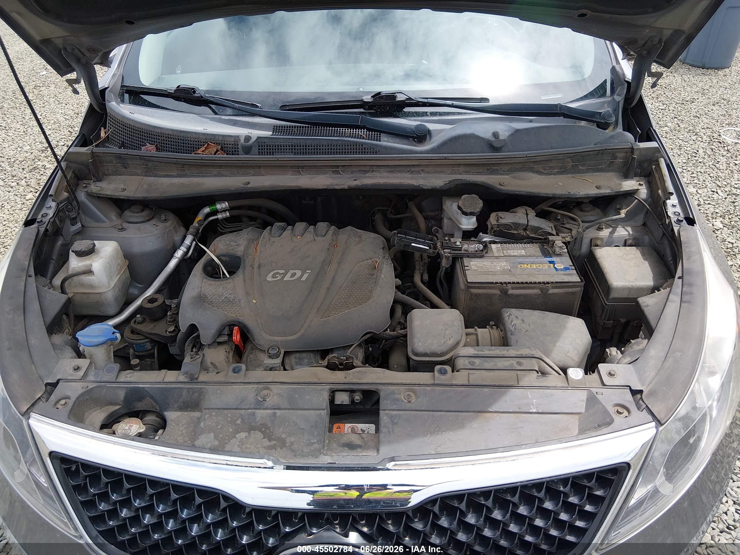 2015 Kia Sportage Ex Gray vin: KNDPCCAC2F7746336