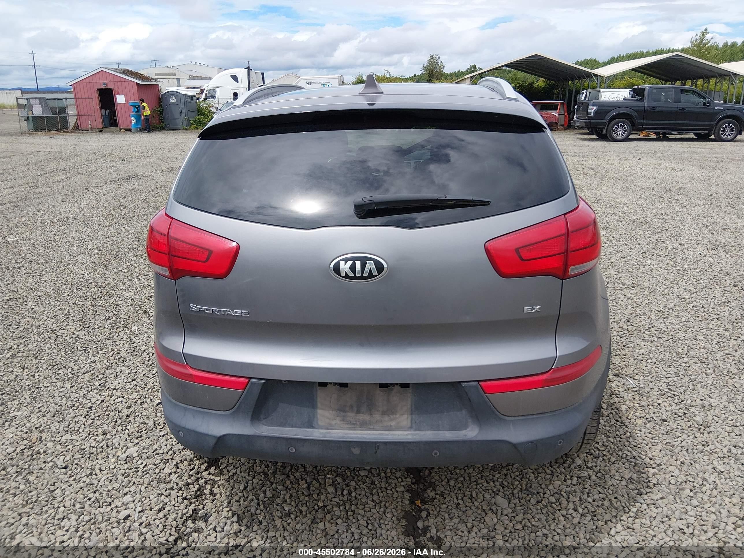 2015 Kia Sportage Ex Gray vin: KNDPCCAC2F7746336