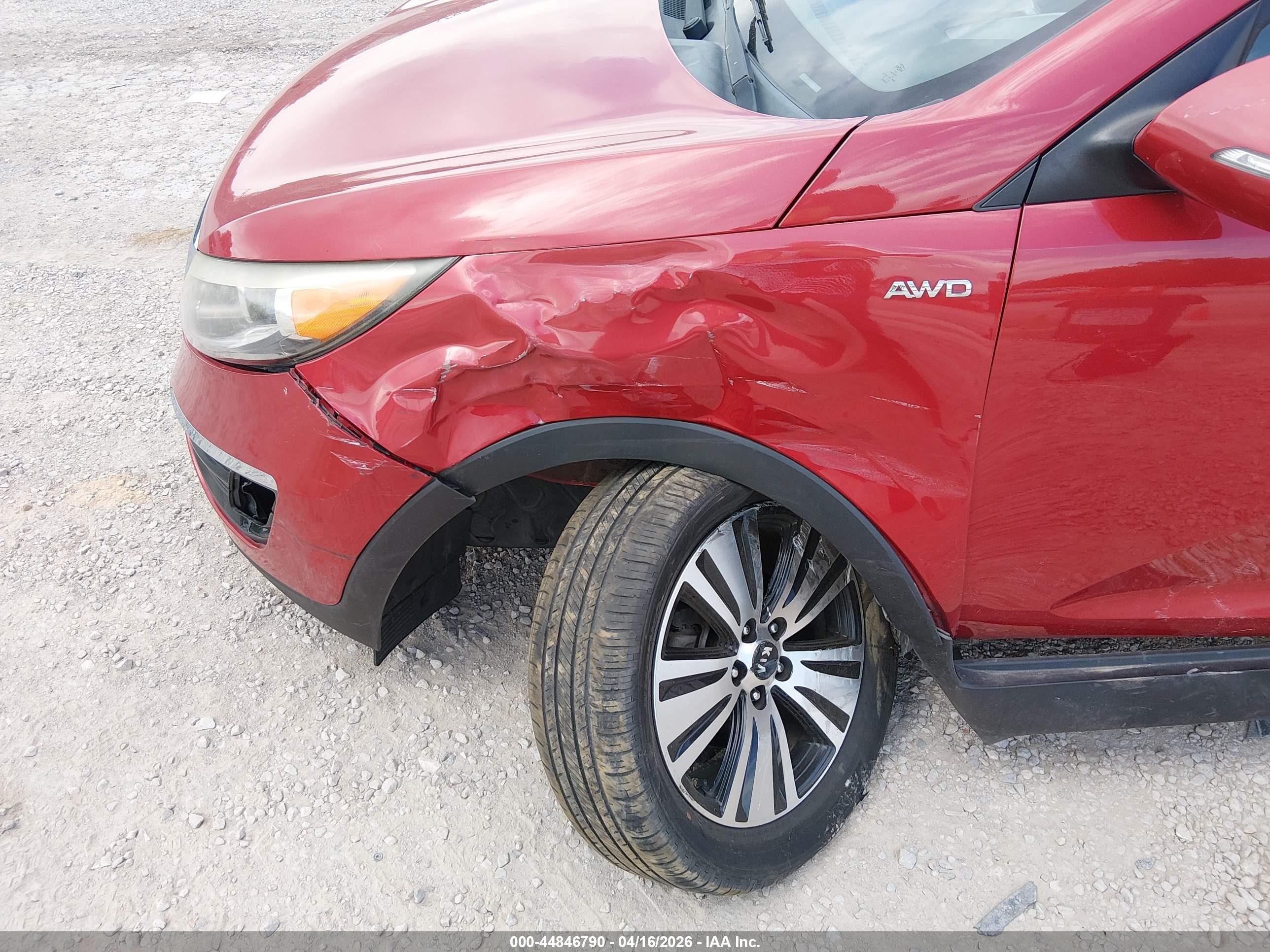 2015 Kia Sportage Ex Red vin: KNDPCCAC2F7747356
