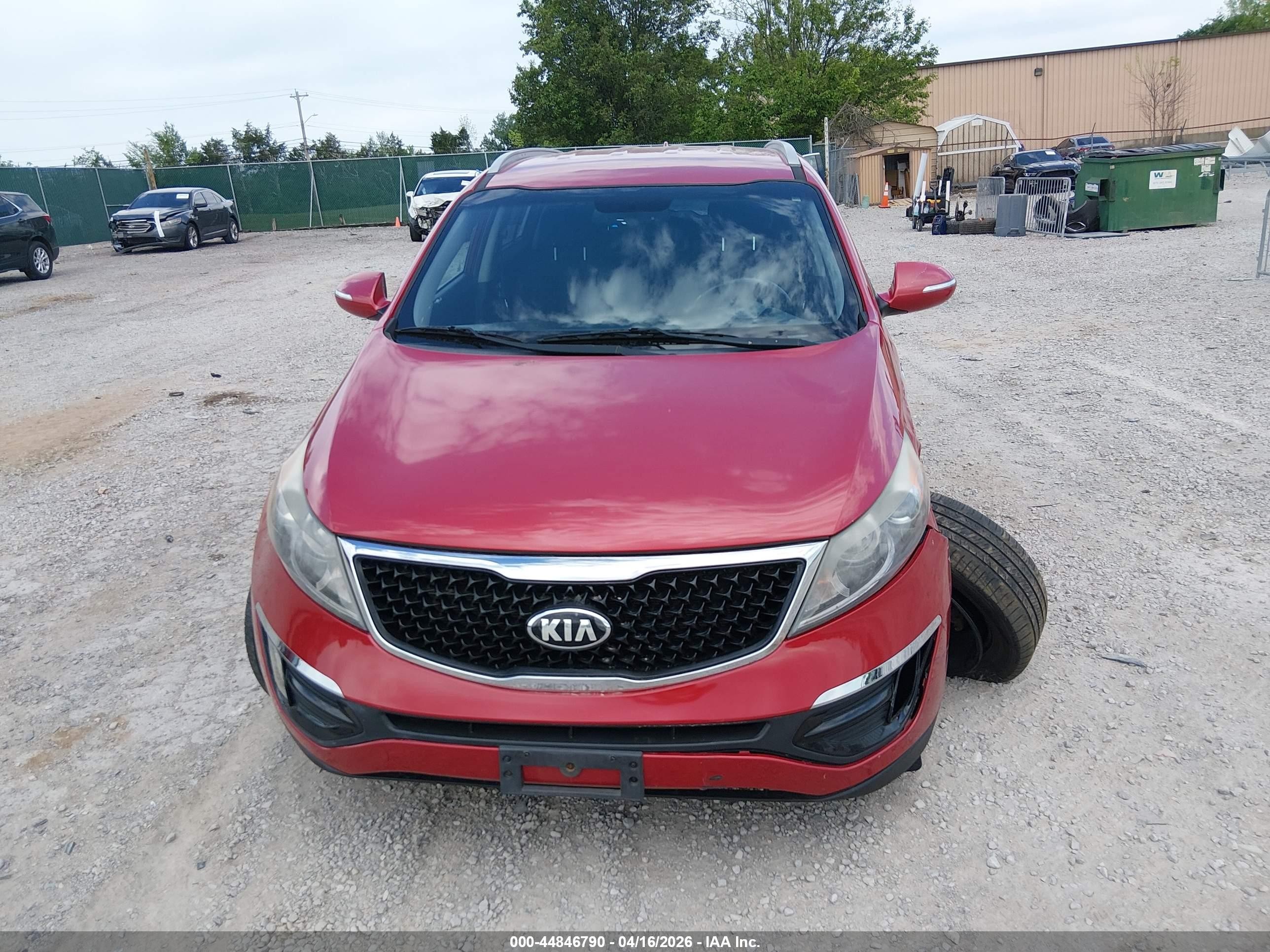 2015 Kia Sportage Ex Red vin: KNDPCCAC2F7747356
