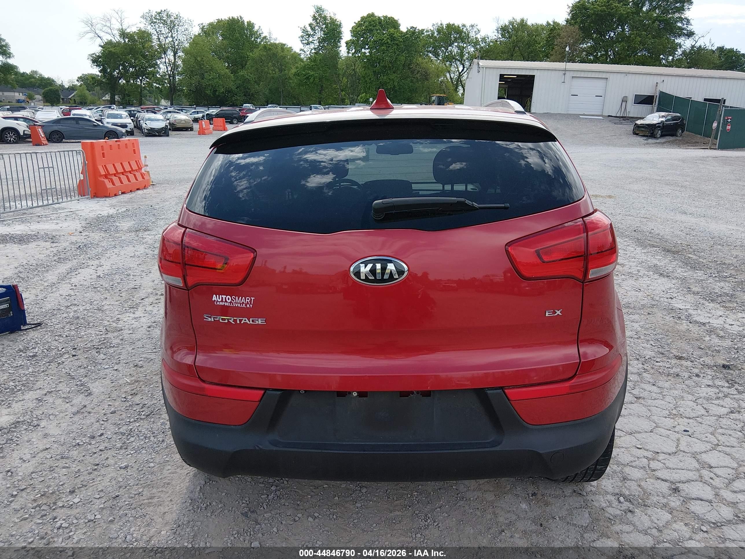 2015 Kia Sportage Ex Red vin: KNDPCCAC2F7747356
