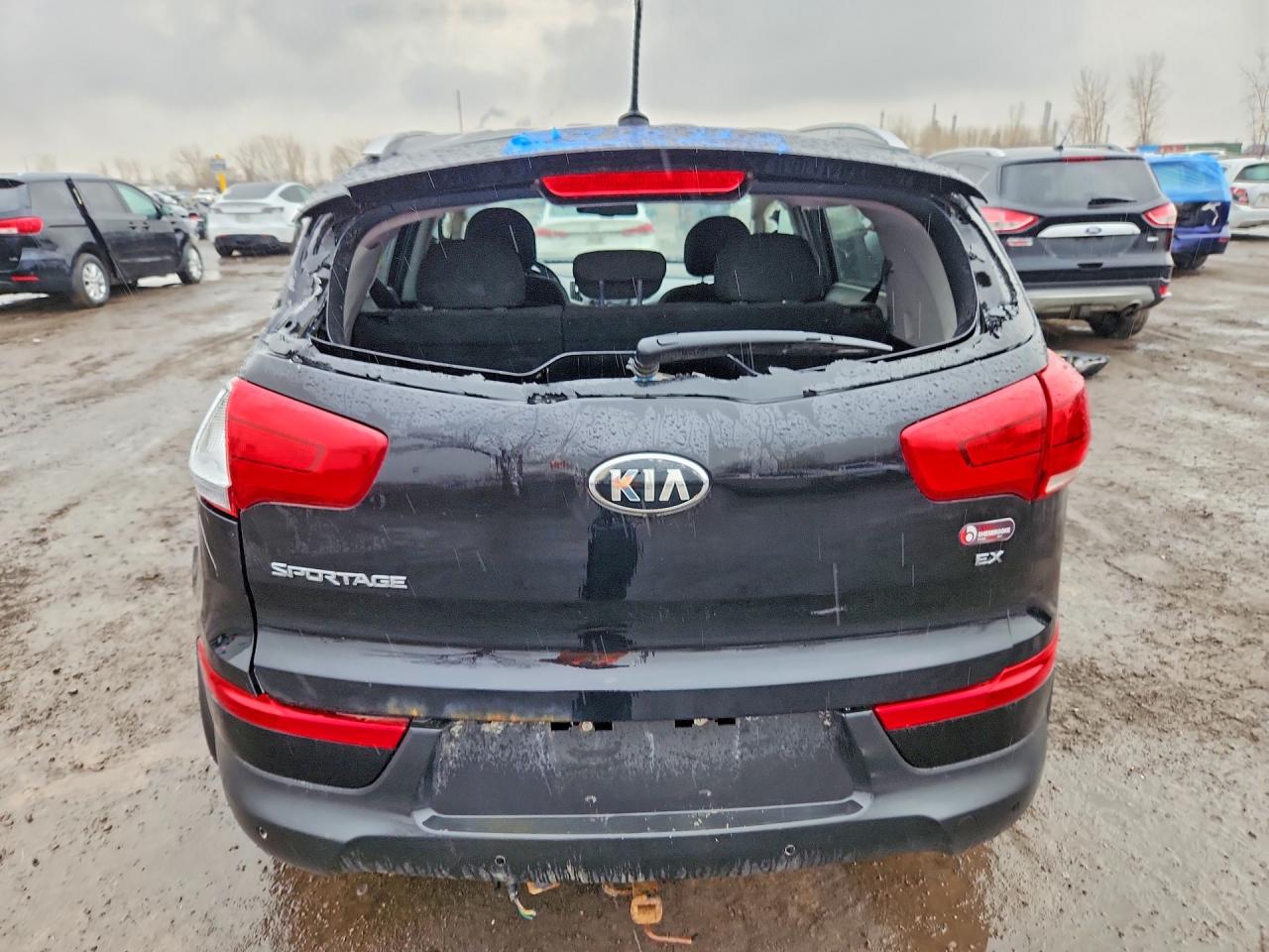 2015 Kia Sportage Ex Black vin: KNDPCCAC2F7776520
