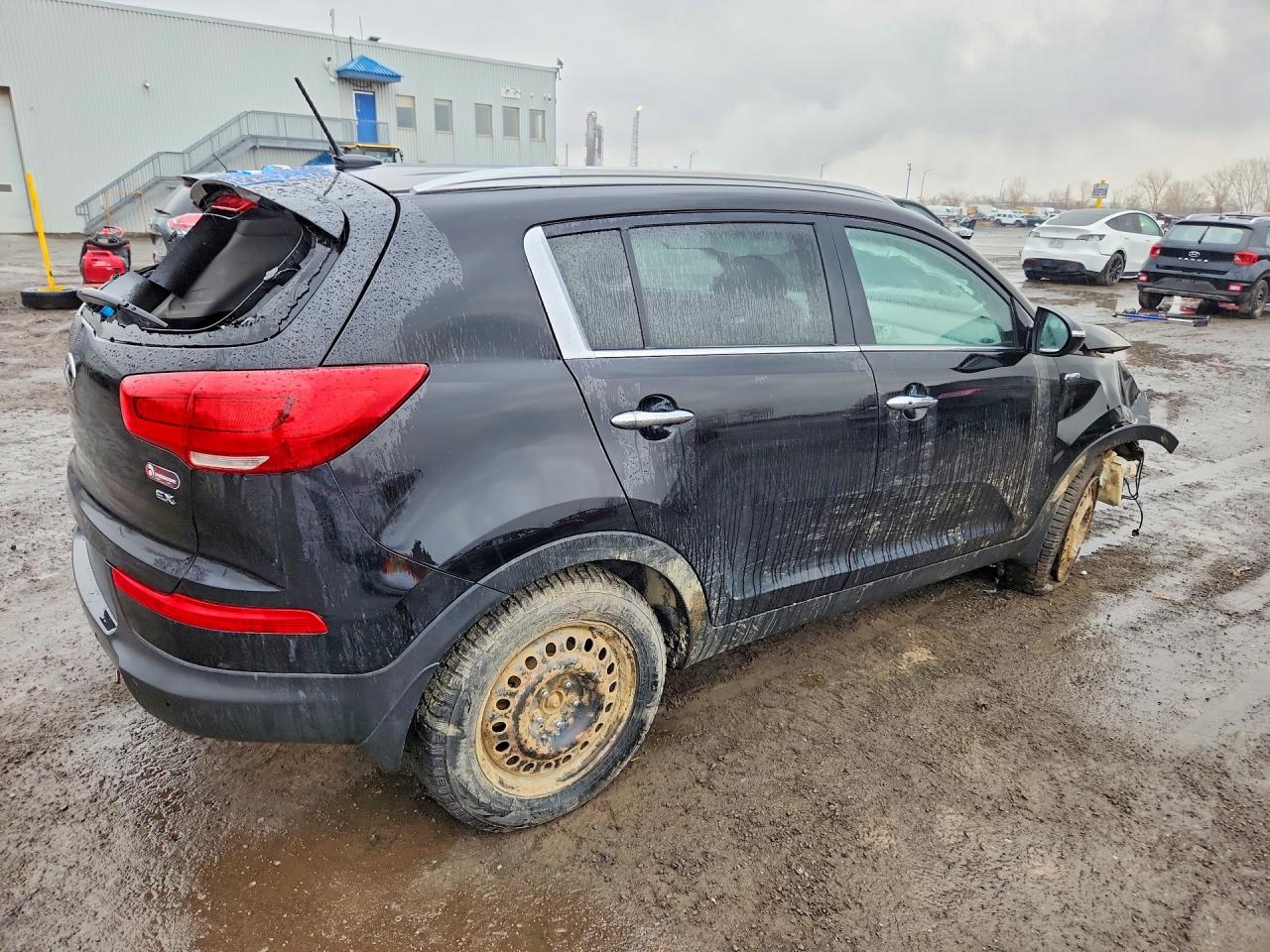 2015 Kia Sportage Ex Black vin: KNDPCCAC2F7776520