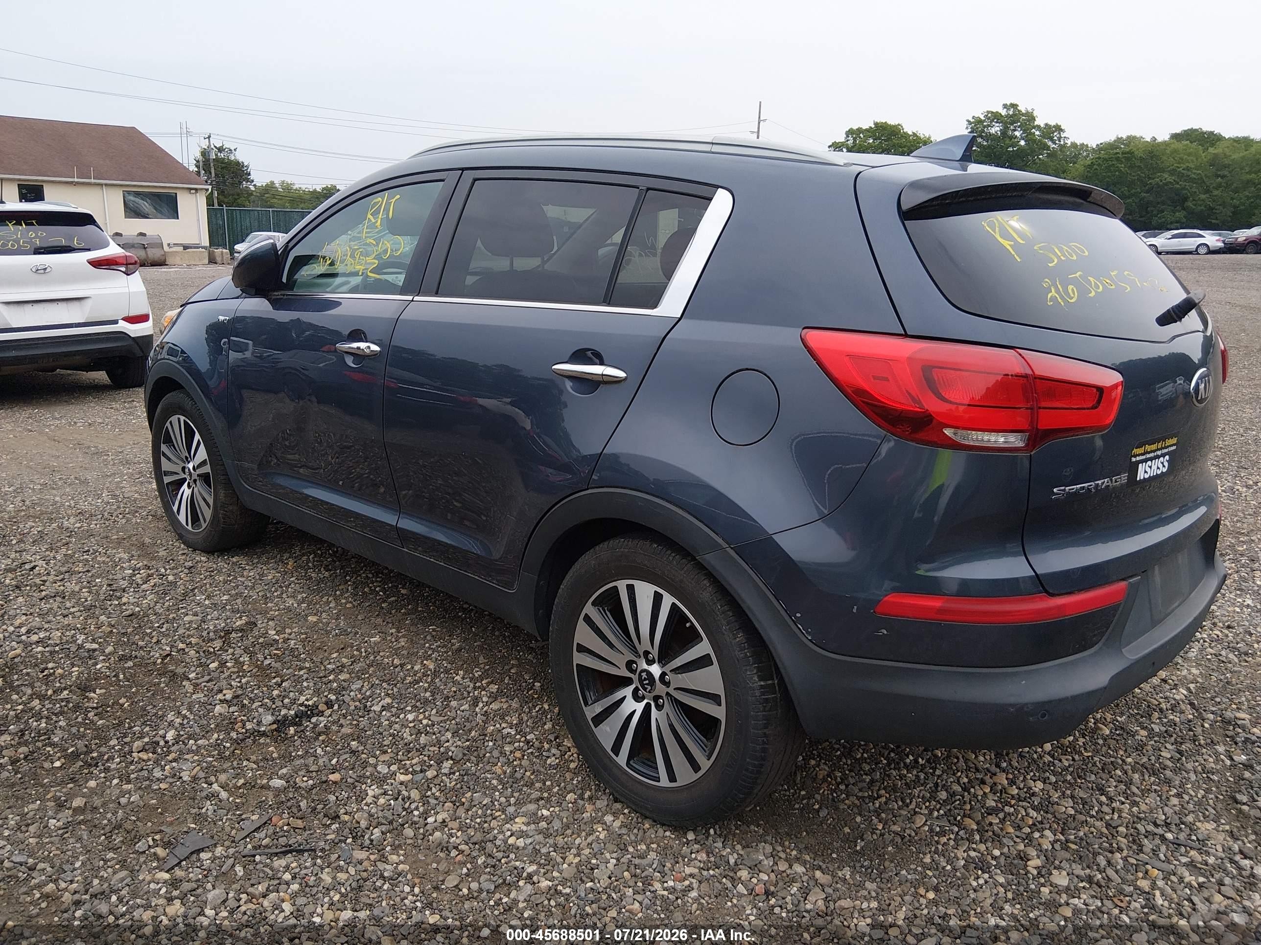 2014 Kia Sportage Ex Gray vin: KNDPCCAC4E7633180