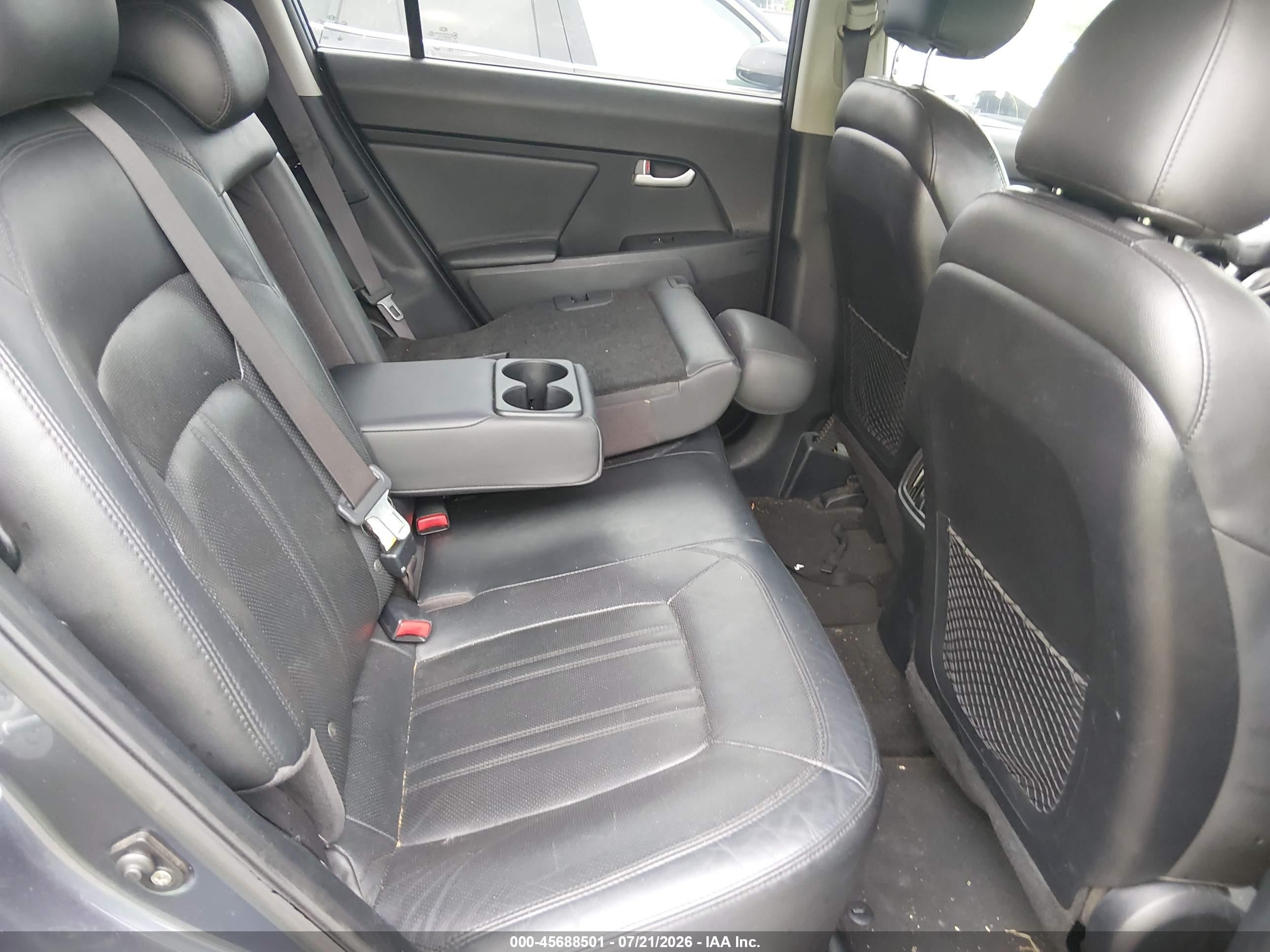 2014 Kia Sportage Ex Gray vin: KNDPCCAC4E7633180