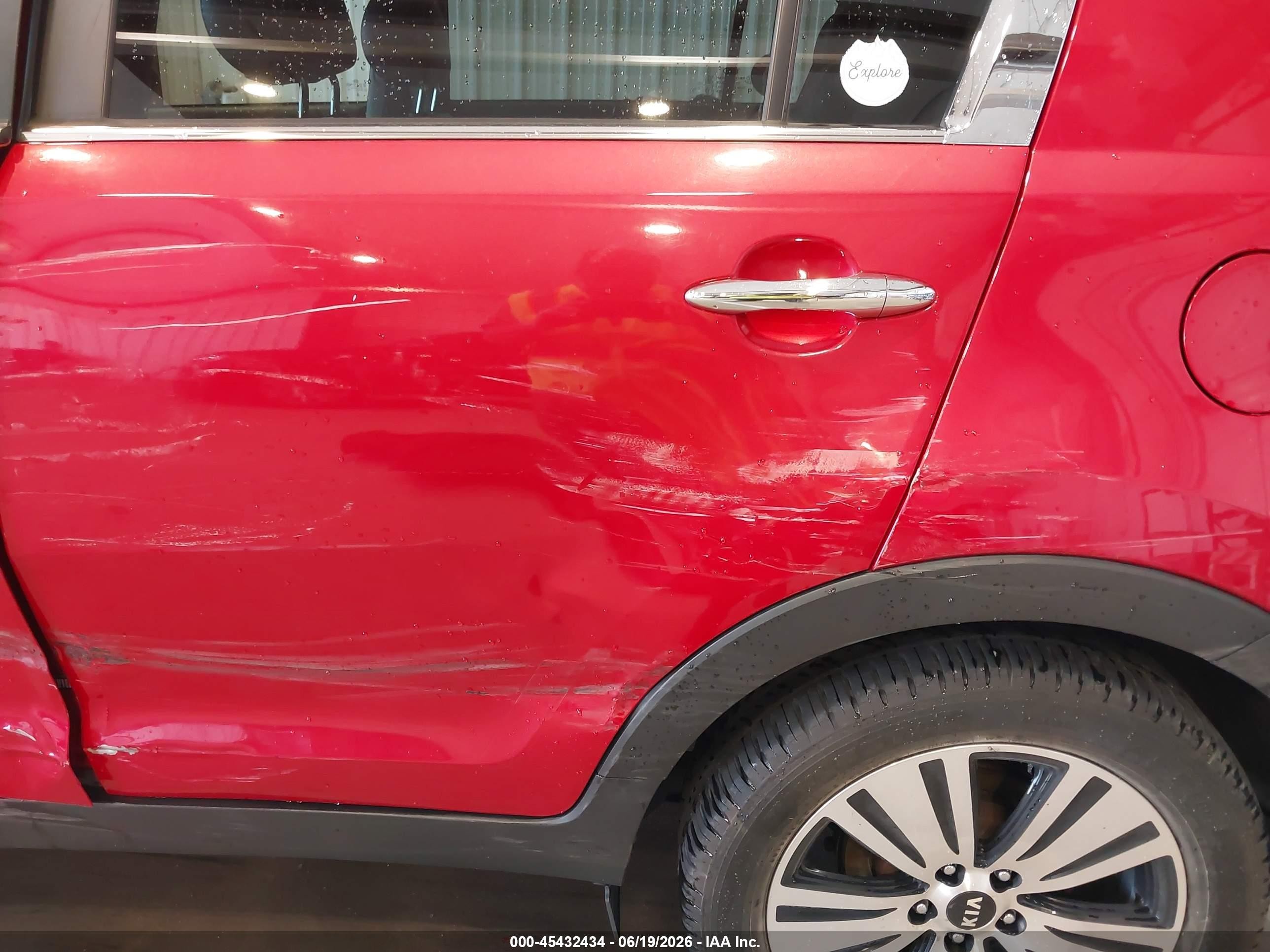 2015 Kia Sportage Ex Красный vin: KNDPCCAC4F7761503