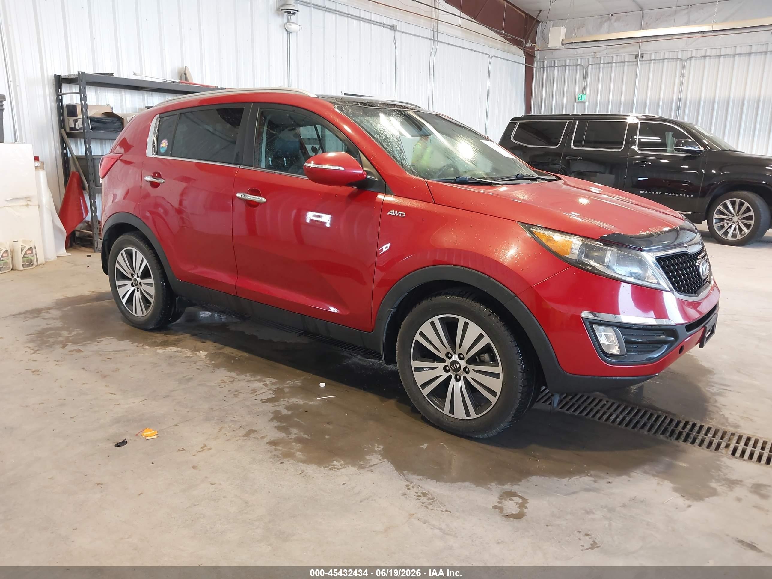 2015 Kia Sportage Ex Красный vin: KNDPCCAC4F7761503