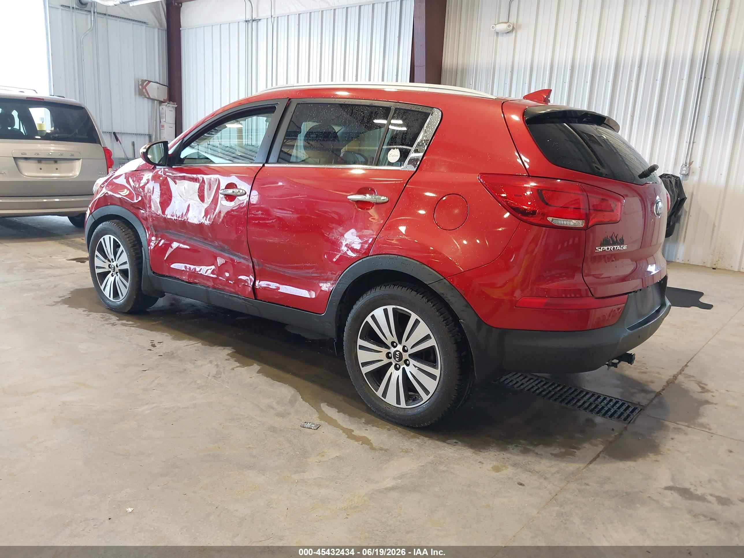 2015 Kia Sportage Ex Красный vin: KNDPCCAC4F7761503