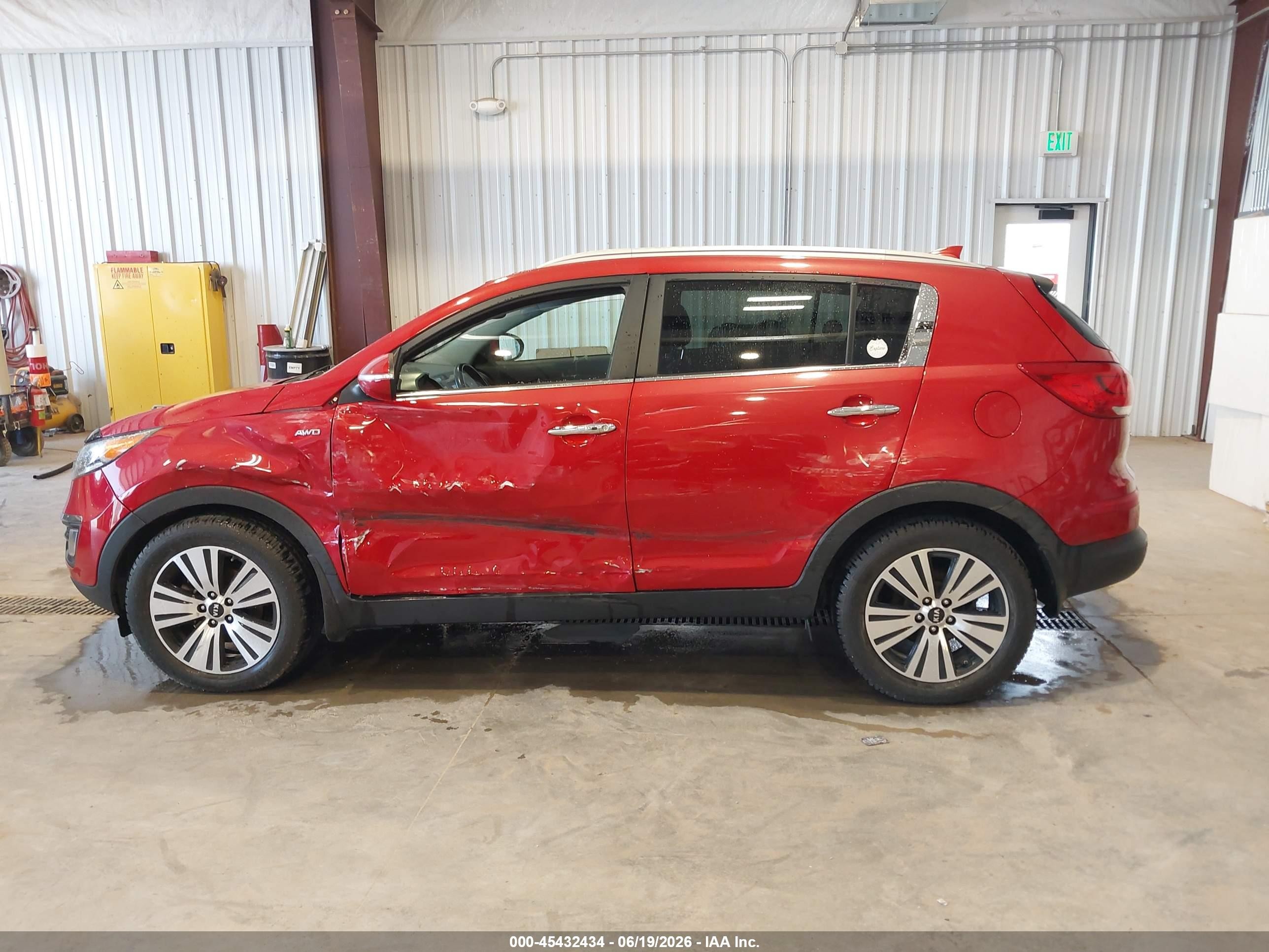 2015 Kia Sportage Ex Красный vin: KNDPCCAC4F7761503