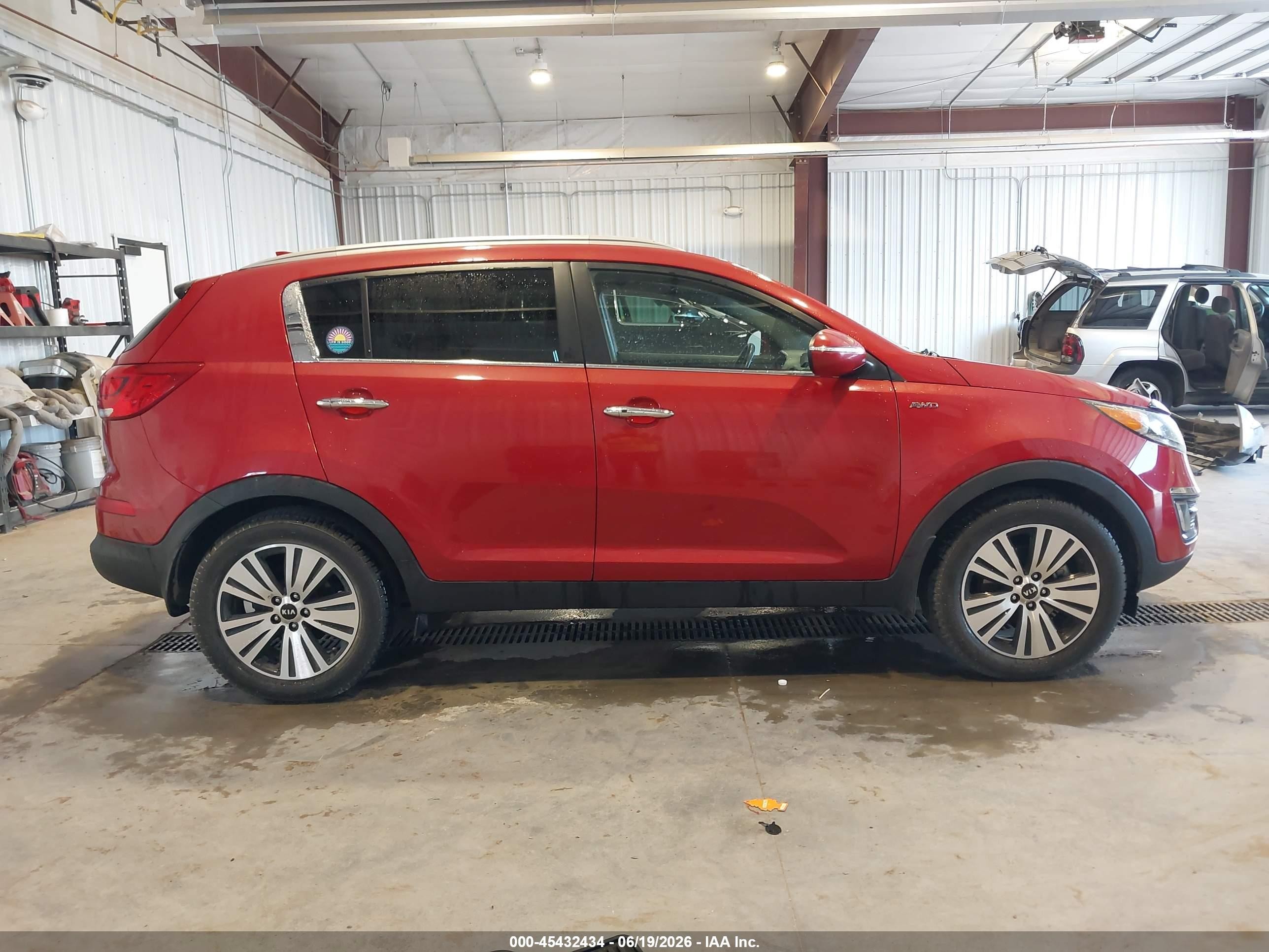 2015 Kia Sportage Ex Красный vin: KNDPCCAC4F7761503