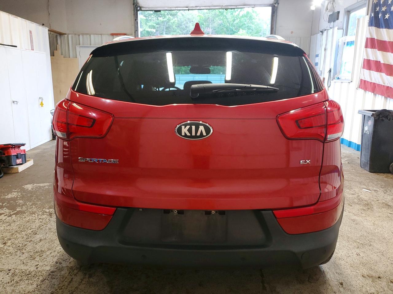 2014 Kia Sportage Ex Red vin: KNDPCCAC6E7590445