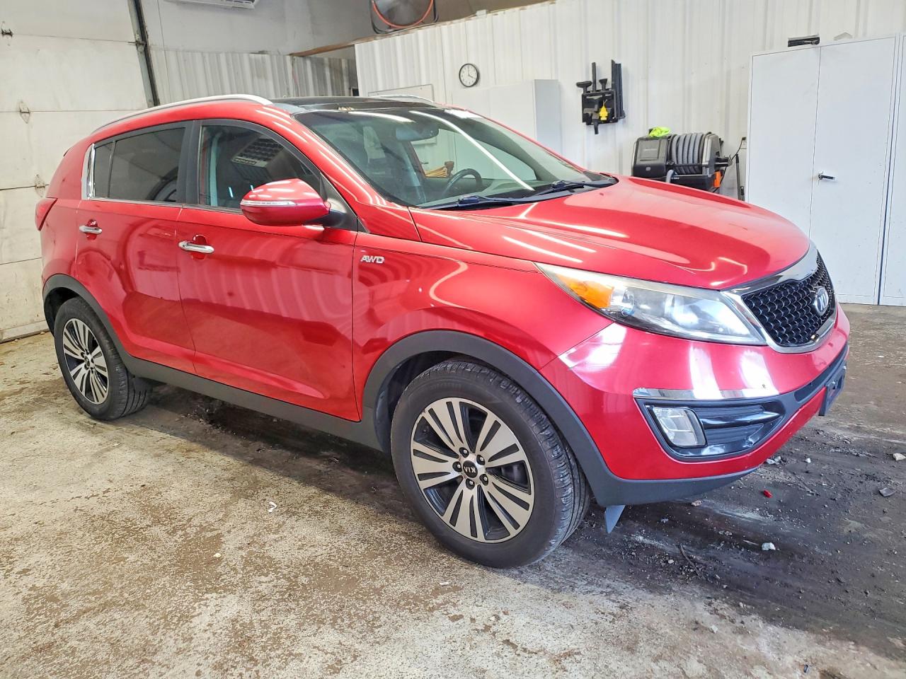 2014 Kia Sportage Ex Red vin: KNDPCCAC6E7590445