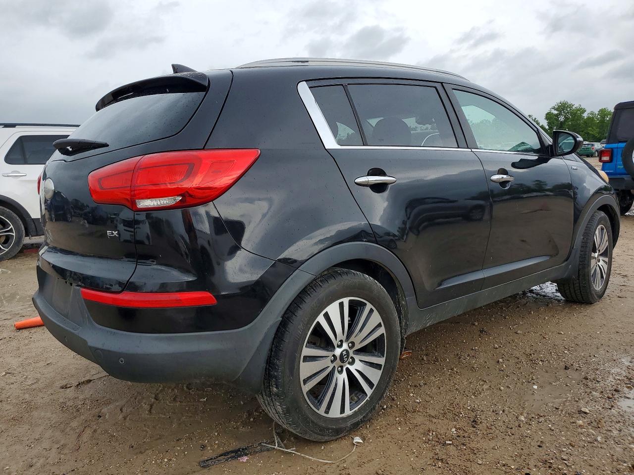 2015 Kia Sportage Ex Черный vin: KNDPCCAC7F7684254