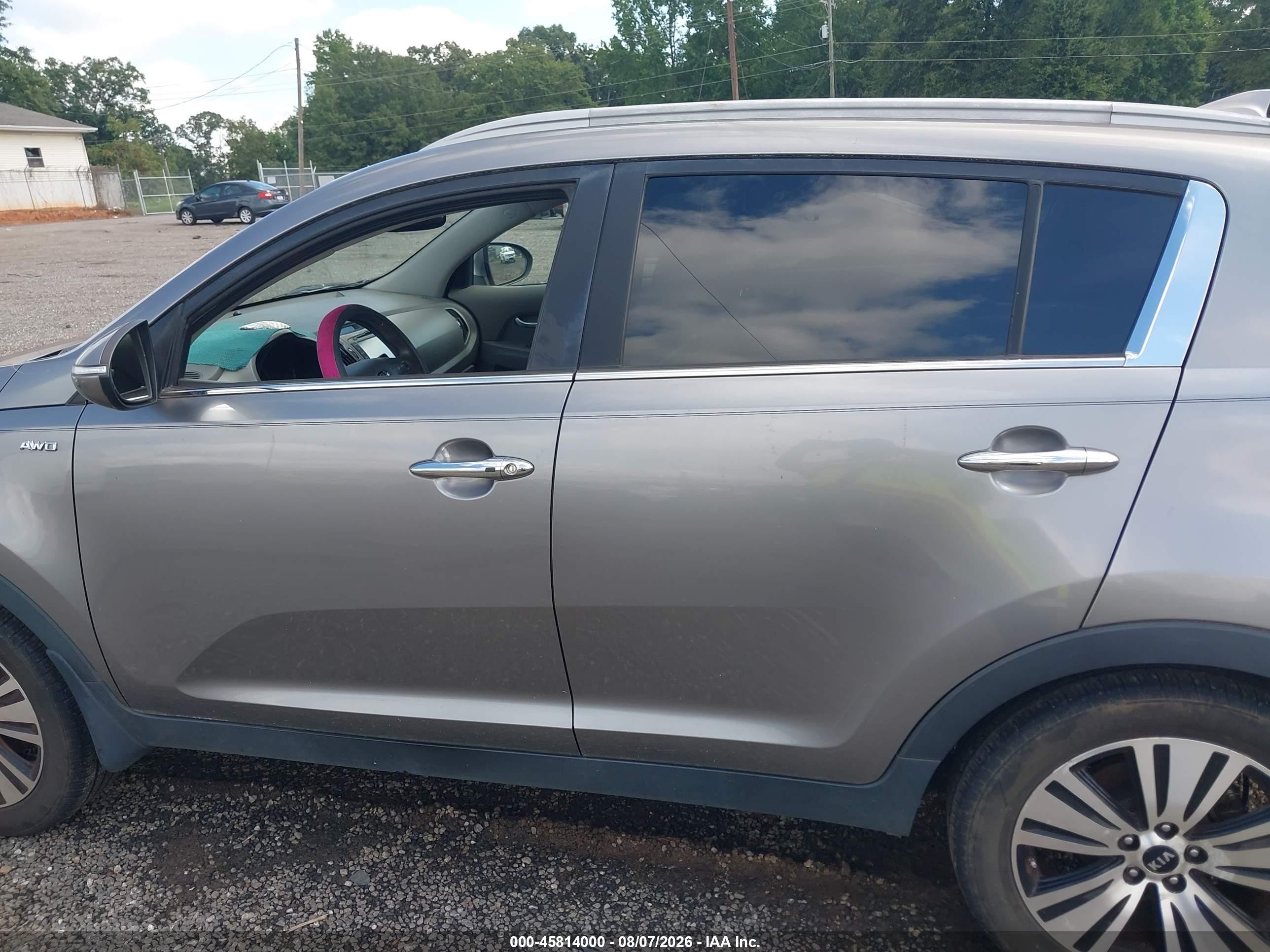 2015 Kia Sportage Ex Gray vin: KNDPCCAC8F7706116