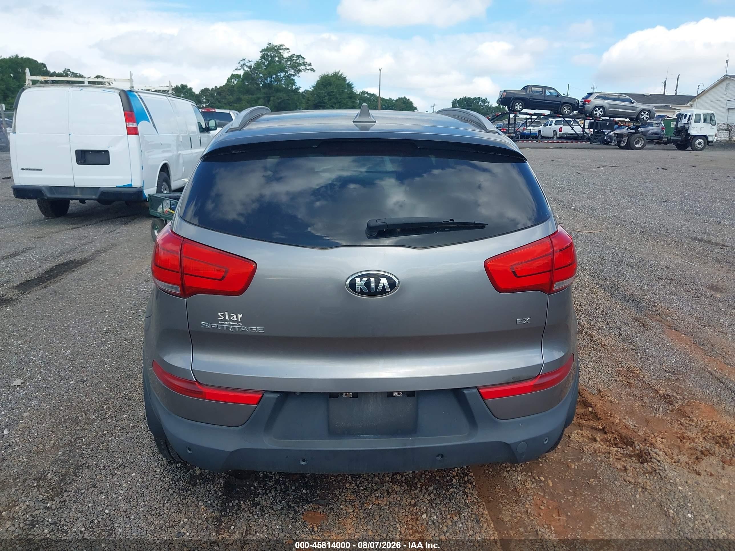 2015 Kia Sportage Ex Gray vin: KNDPCCAC8F7706116