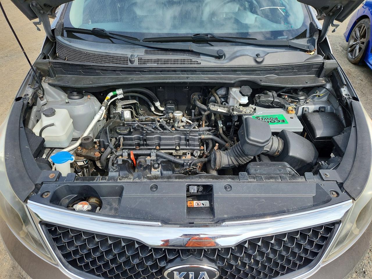 2016 Kia Sportage Ex Gray vin: KNDPCCAC8G7803205
