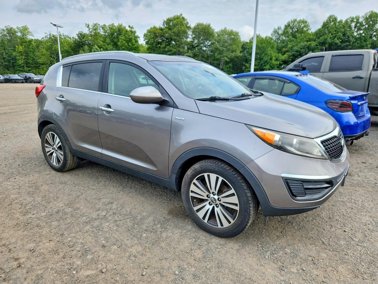 2016 Kia Sportage Ex Gray vin: KNDPCCAC8G7803205