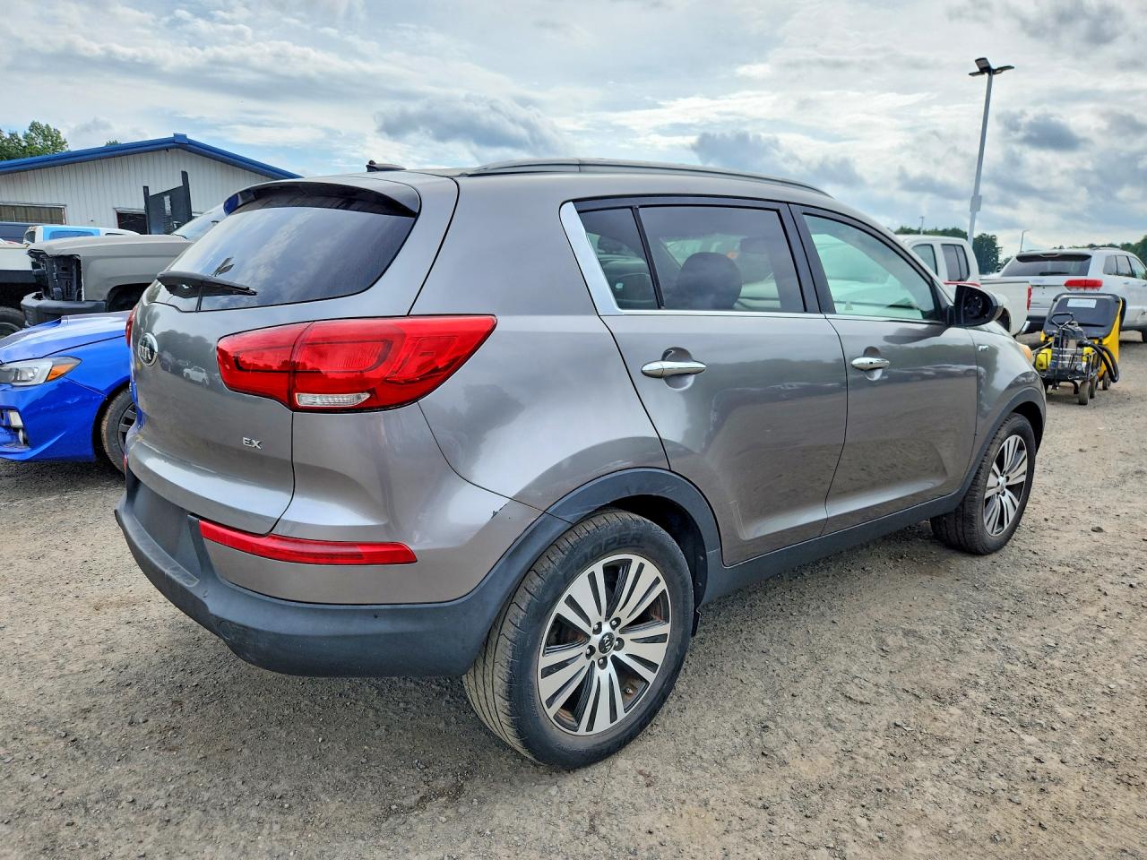 2016 Kia Sportage Ex Gray vin: KNDPCCAC8G7803205