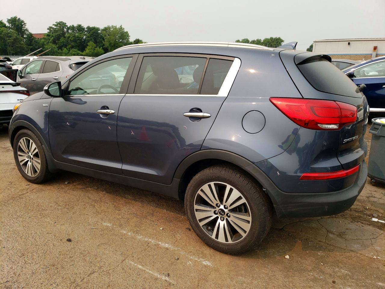 2014 Kia Sportage Ex Blue vin: KNDPCCACXE7566018